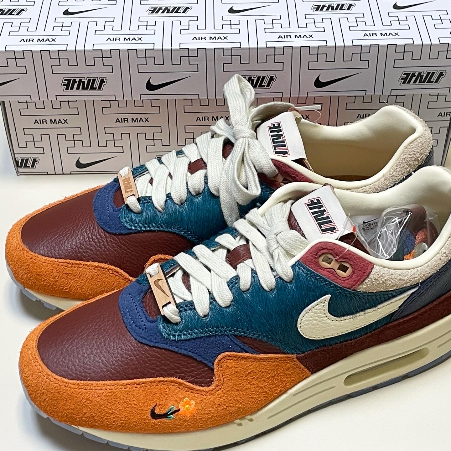 Nike x Kasina Air Max 1 SP Won-Ang Orange 착용 스타일 - 1