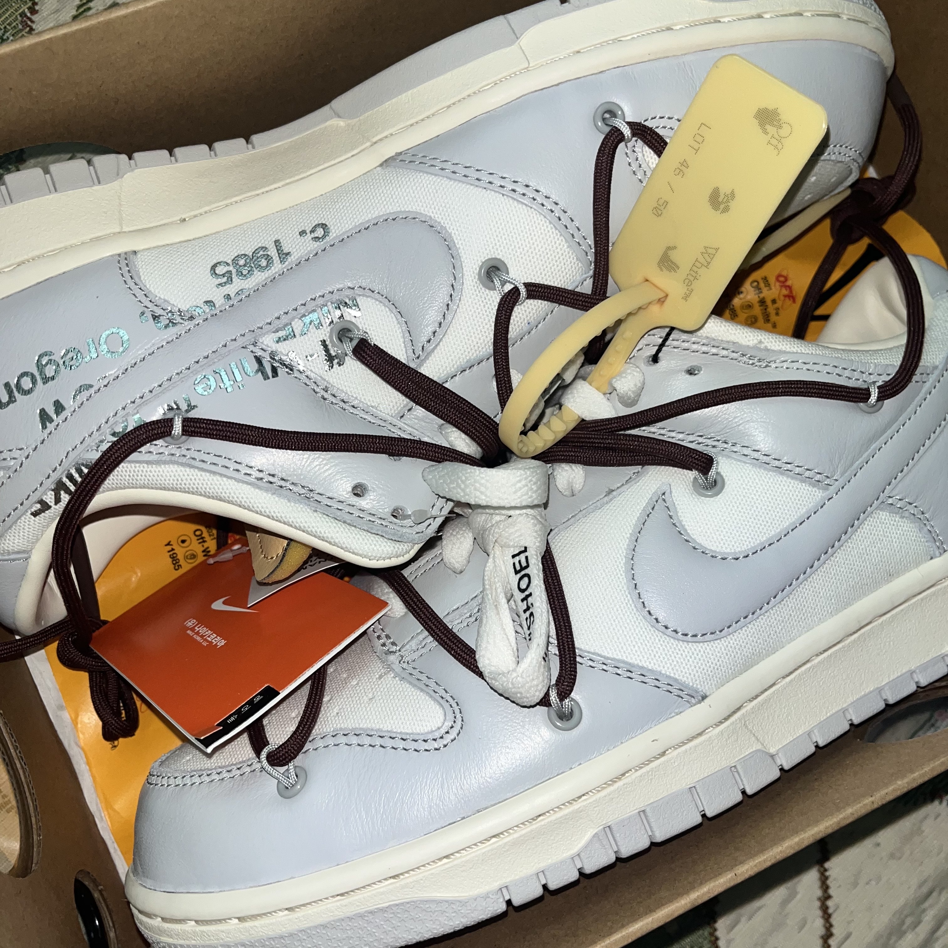 Nike x Off-White Dunk Low The 50 - Lot 46 착용 스타일