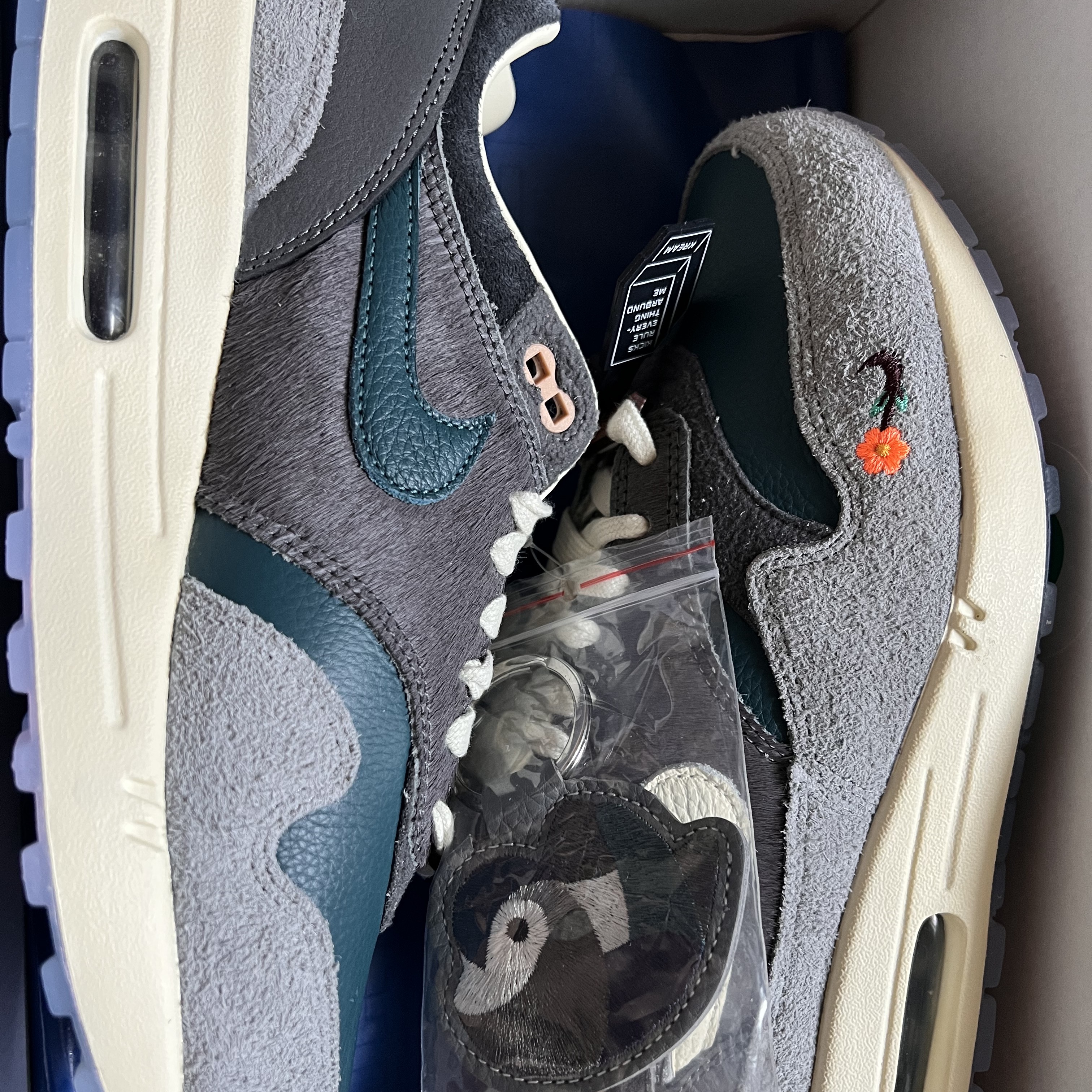 Nike x Kasina Air Max 1 SP Won-Ang Particle Grey 착용 스타일