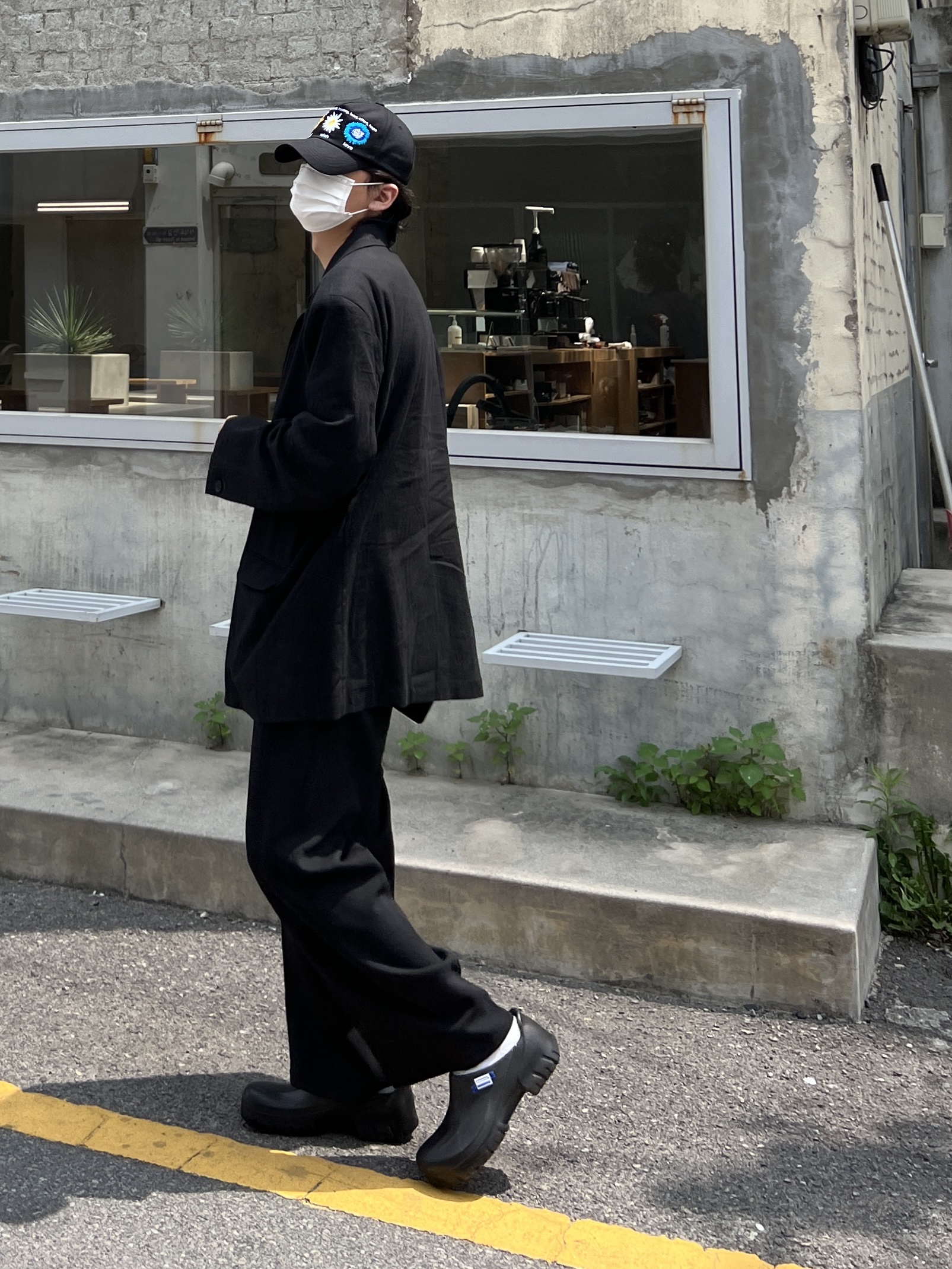 Birkenstock x Ader Error A630 Black 착용 스타일