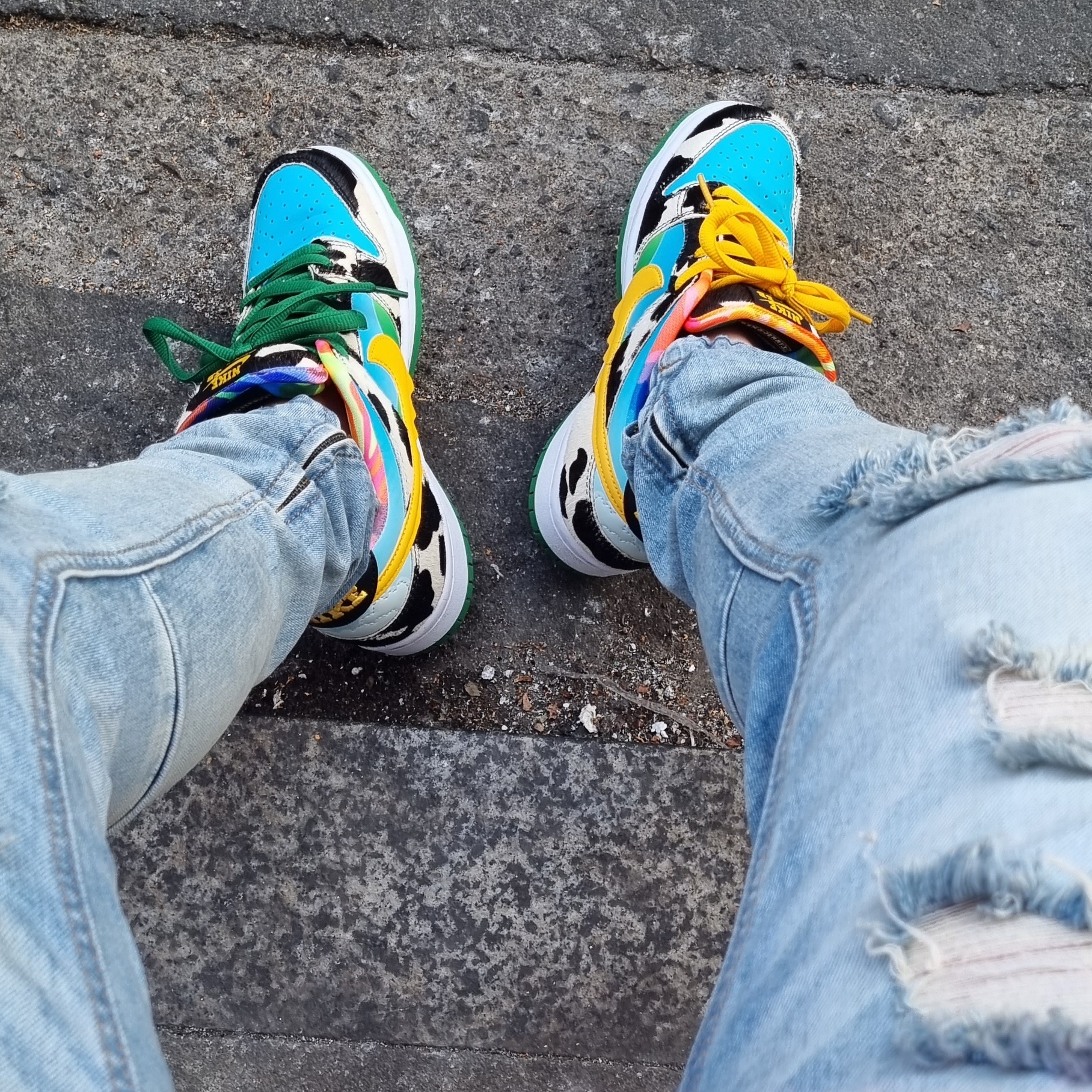 Nike x Ben & Jerry's SB Dunk Low Chunky Dunky 착용 스타일