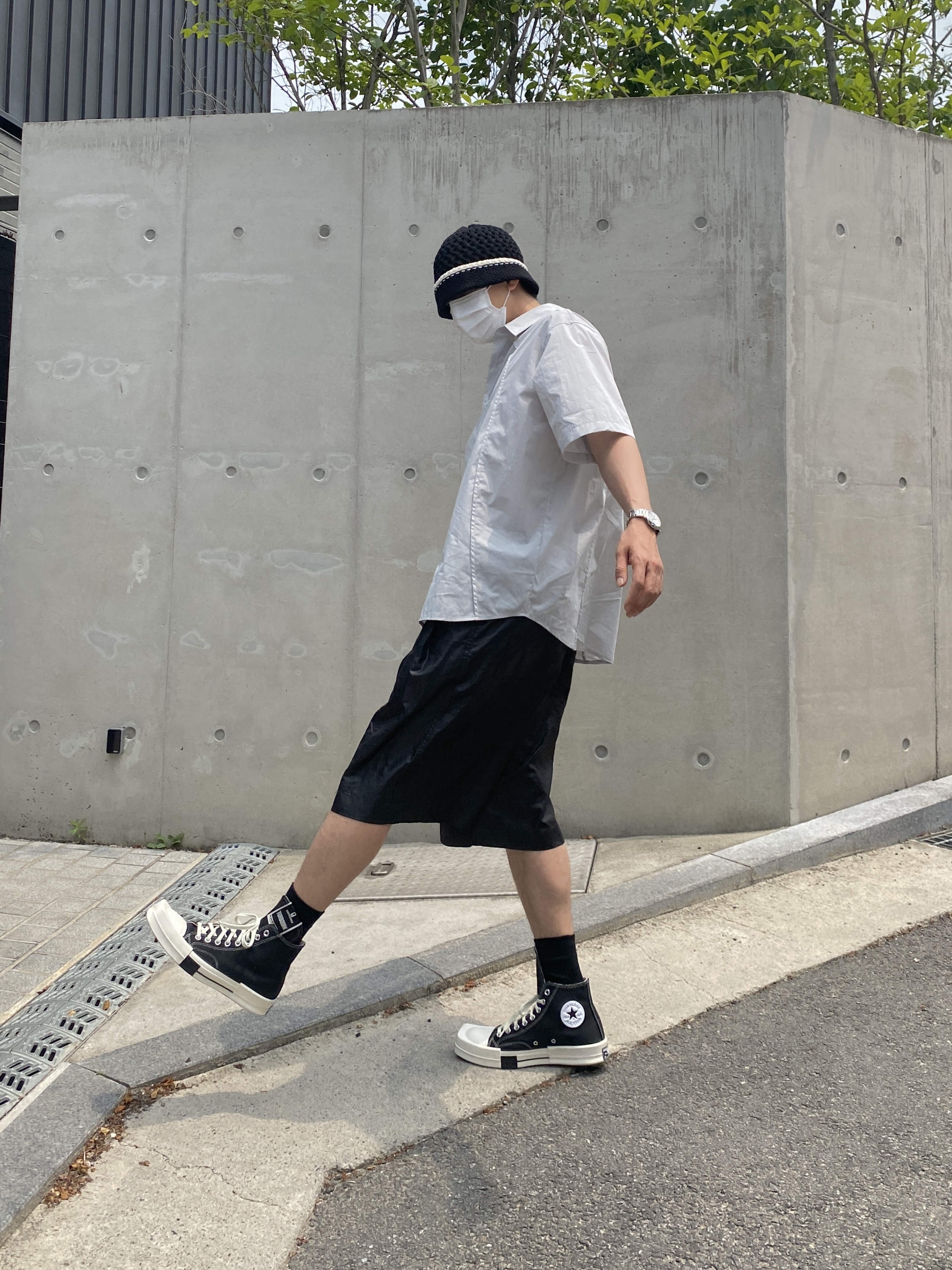 Converse x Drkshdw Turbodrk Chuck 70 Hi Black, Cartier Ballon Bleu Watch 28 Quartz Steel Bracelet Steel 착용 스타일 - 2