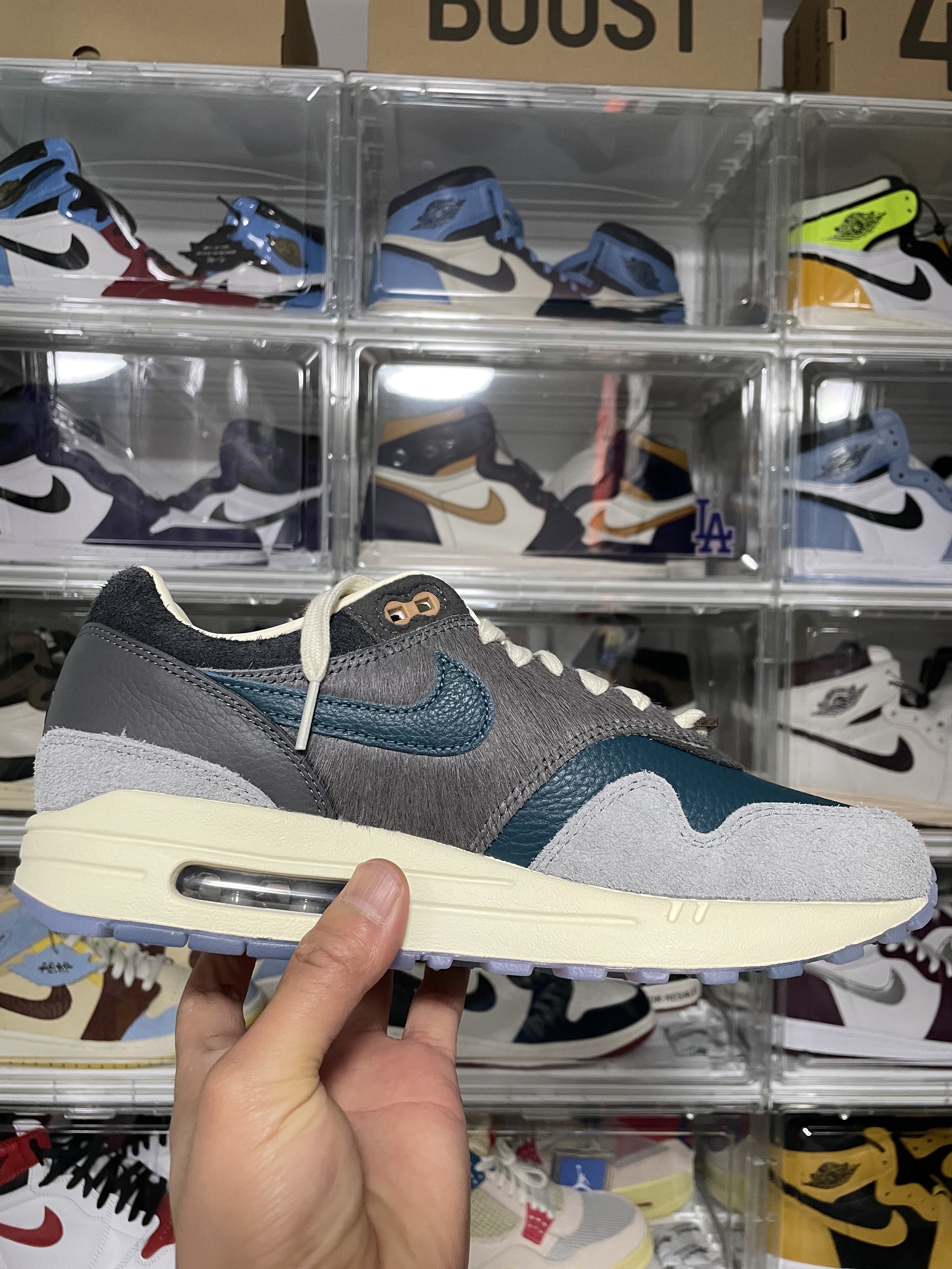 Nike x Kasina Air Max 1 SP Won-Ang Particle Grey 착용 스타일 - 2