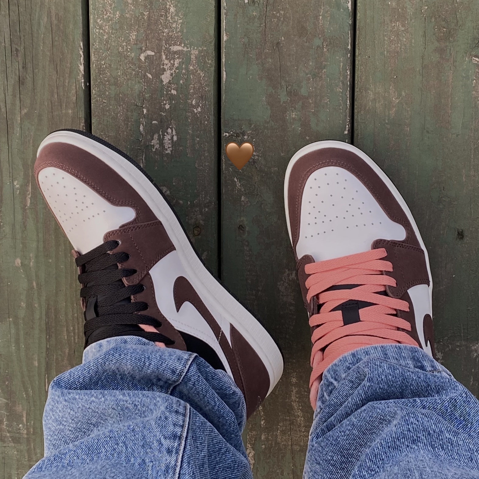 Jordan 1 Low SE Chocolate Bliss 착용 스타일 - 1