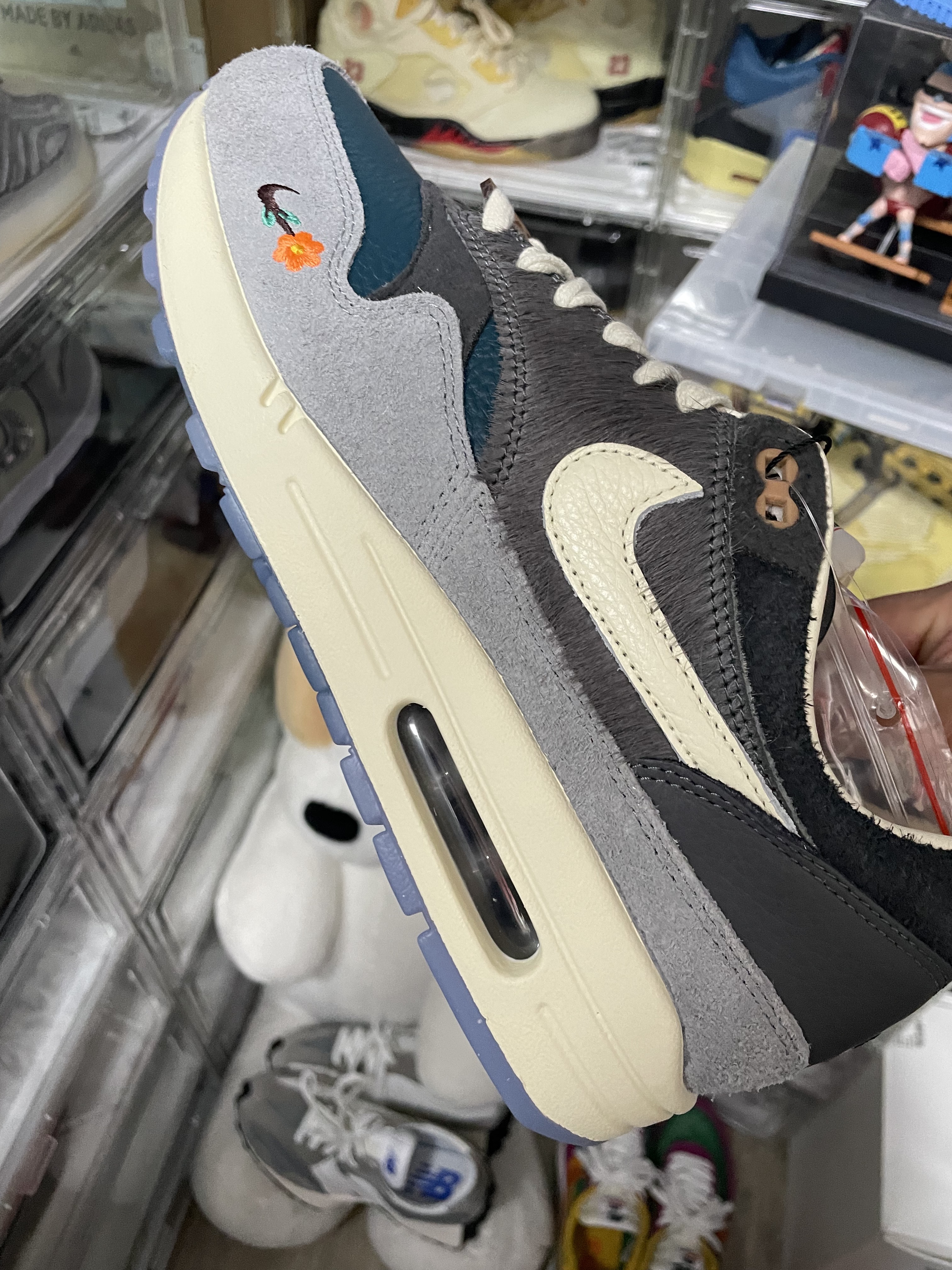 Nike x Kasina Air Max 1 SP Won-Ang Particle Grey 착용 스타일 - 1