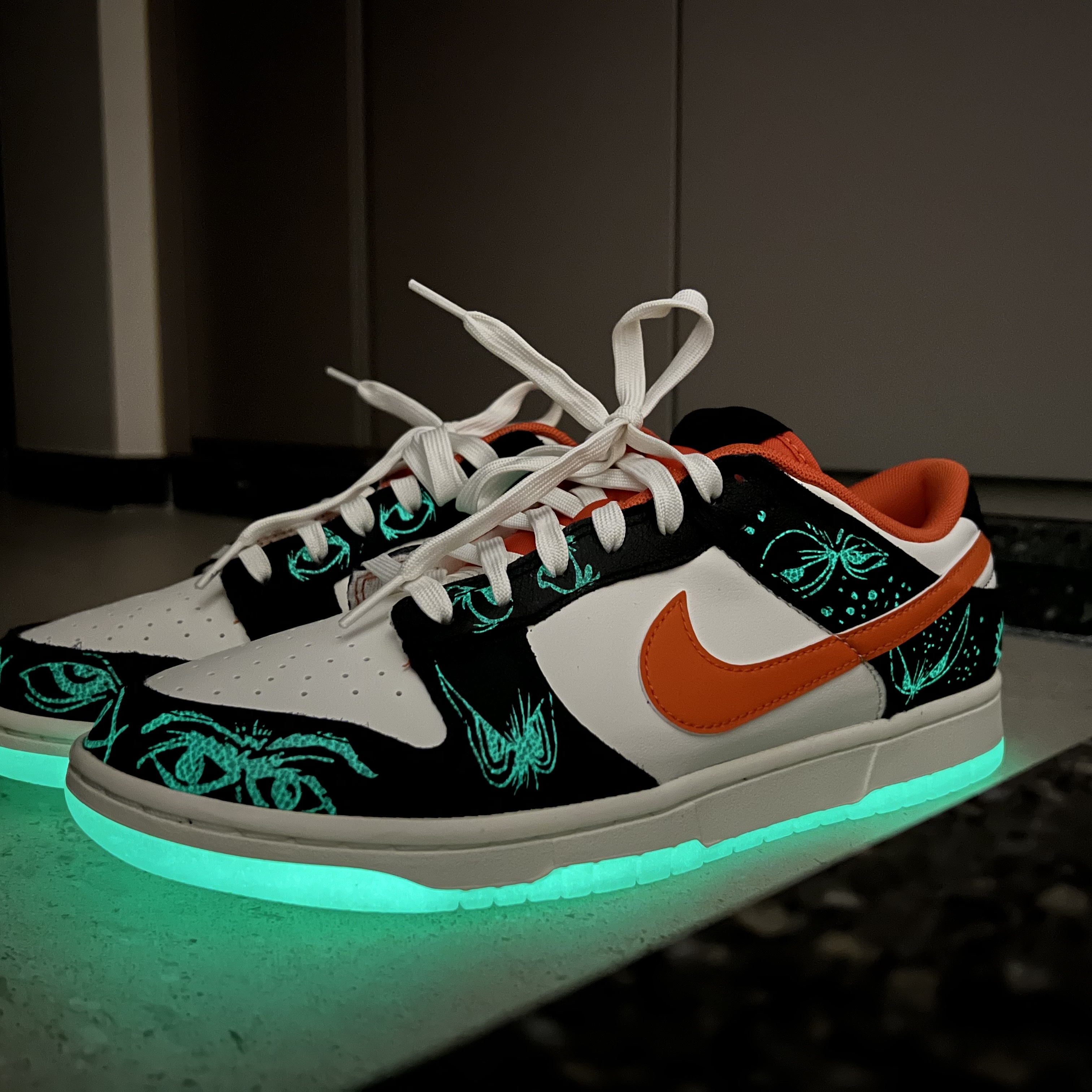 Nike Dunk Low Retro PRM Halloween 착용 스타일 - 1
