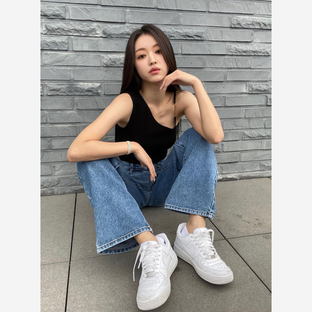 Nike Air Force 1 '07 Low White, (W) Nike Air Force 1 '07 Low White 착용 스타일 - 2