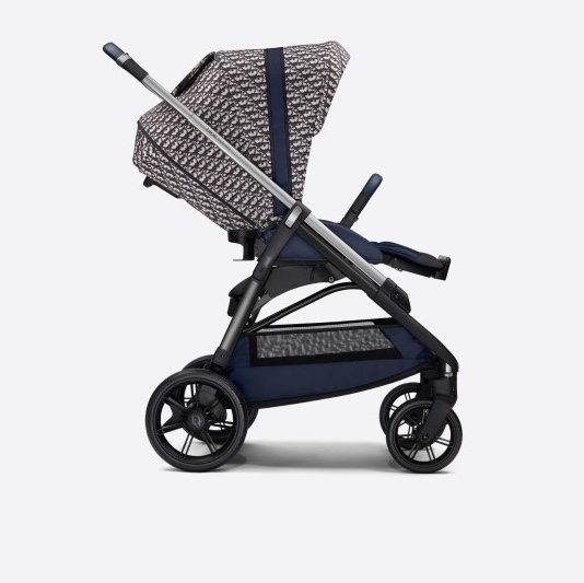 Dior Stroller Blue and Beige Water-Repellent Canvas with Dior Oblique Print (Korean Ver.) 착용 스타일 - 1