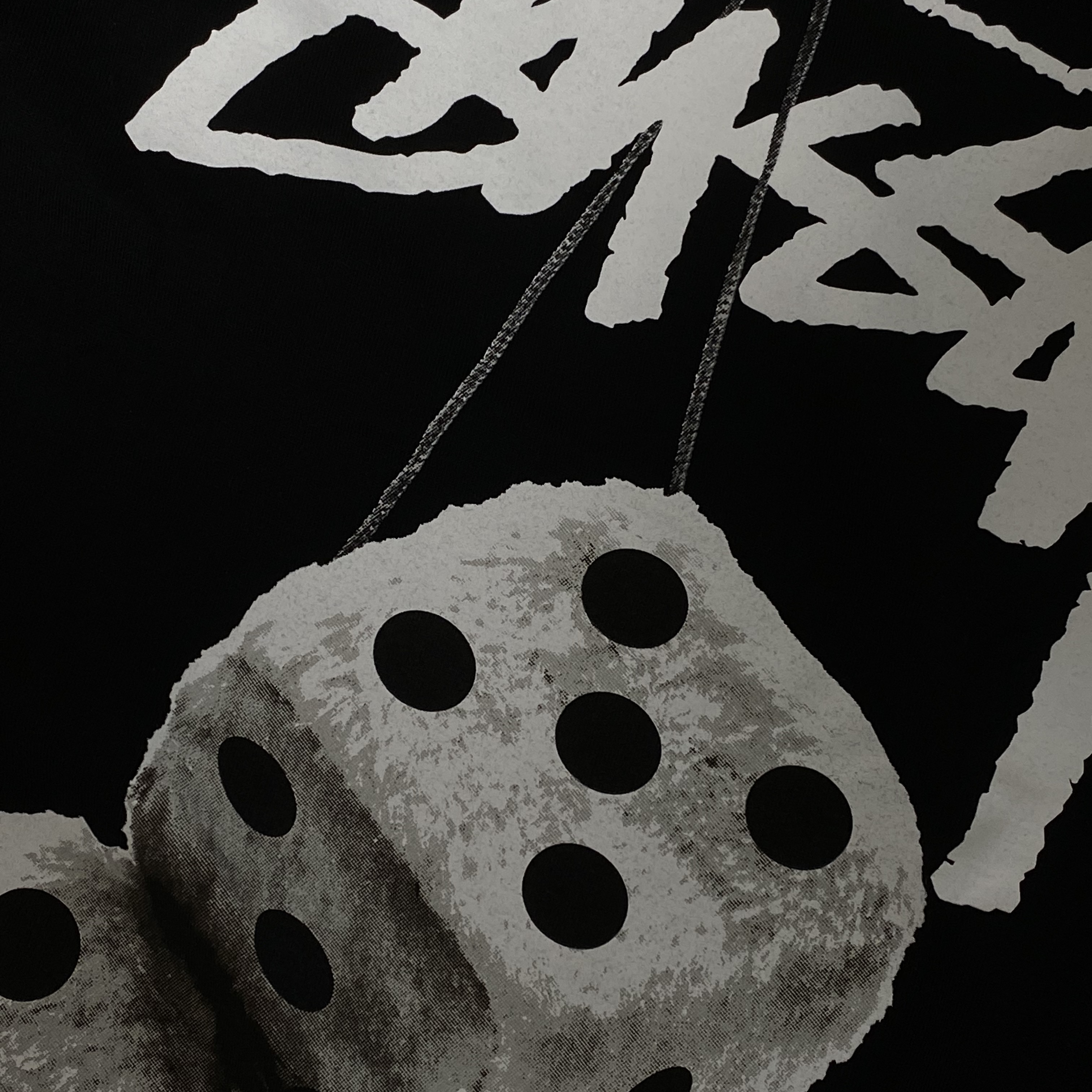Stussy Fuzzy Dice T-Shirt Black 착용 스타일 - 1