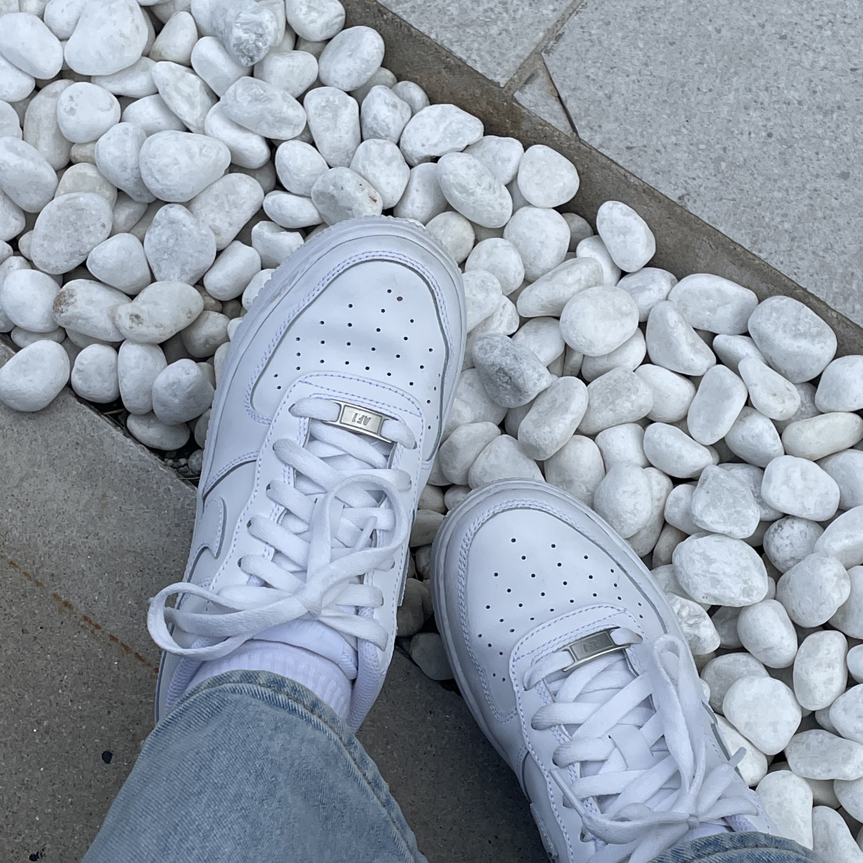(W) Nike Air Force 1 '07 Low White, Nike Air Force 1 '07 Low White 착용 스타일 - 3