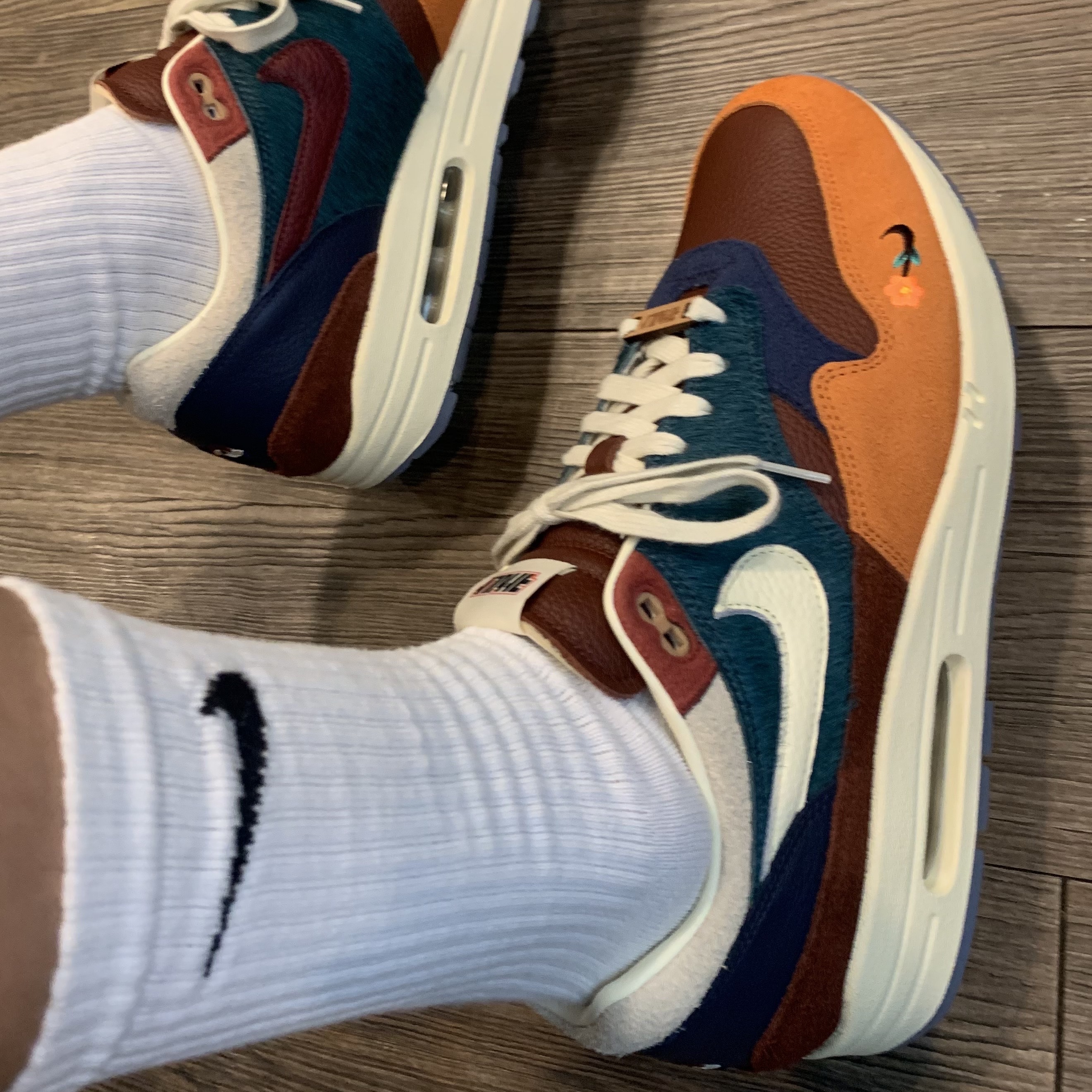 Nike x Kasina Air Max 1 SP Won-Ang Orange 착용 스타일