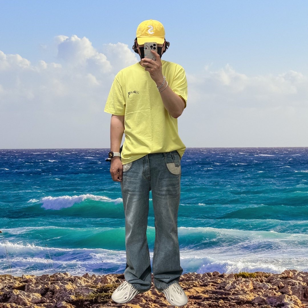 Supreme Kevlar Denim S Logo 6-Panel Yellow - 22SS, Stussy Modern Age T-Shirt Yellow 착용 스타일
