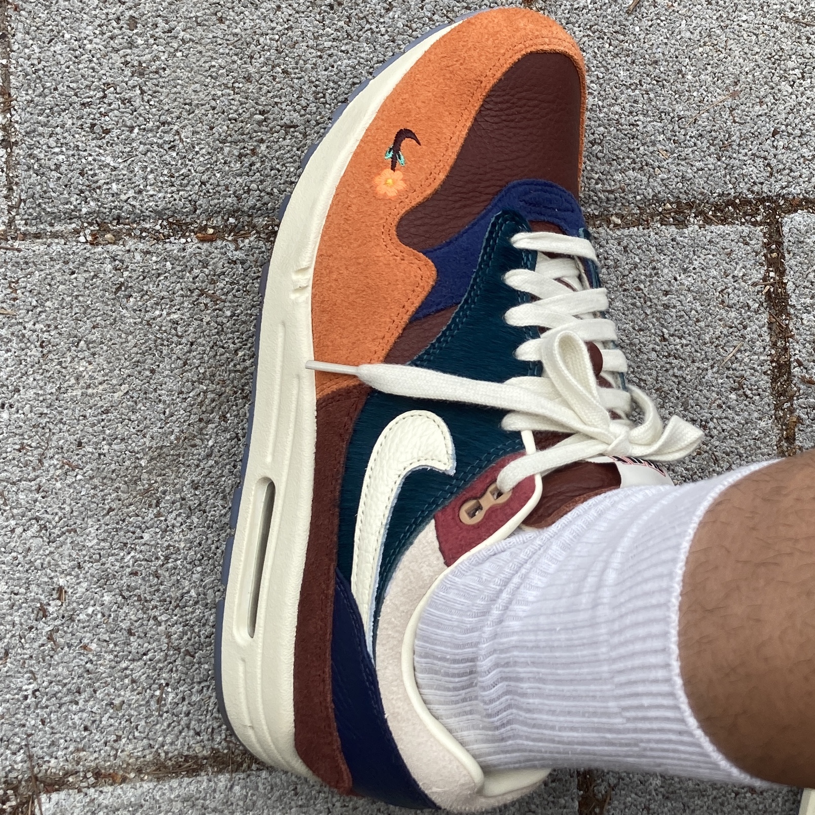 Nike x Kasina Air Max 1 SP Won-Ang Orange 착용 스타일