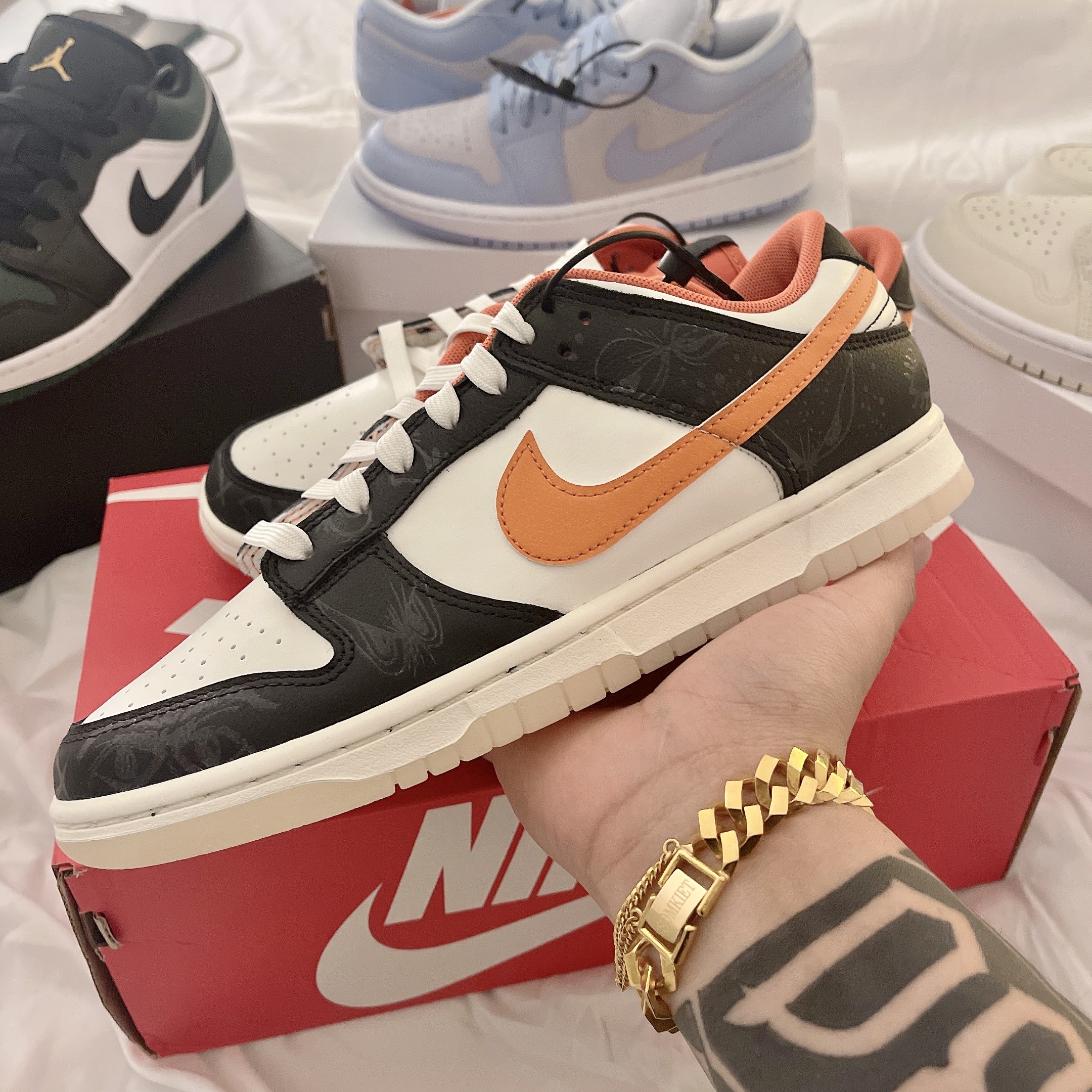 Nike Dunk Low Retro PRM Halloween 착용 스타일