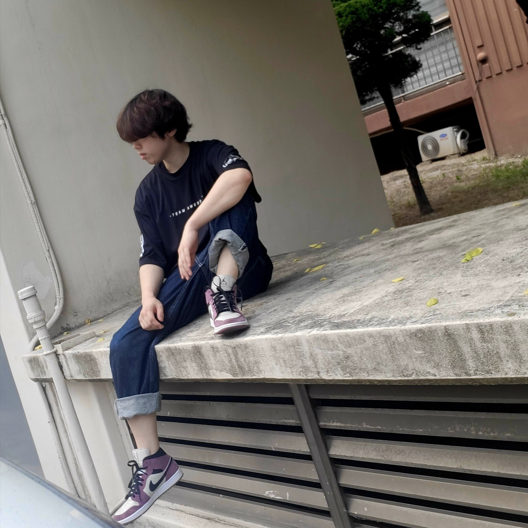 (W) Jordan 1 Mid SE Light Mulberry 착용 스타일
