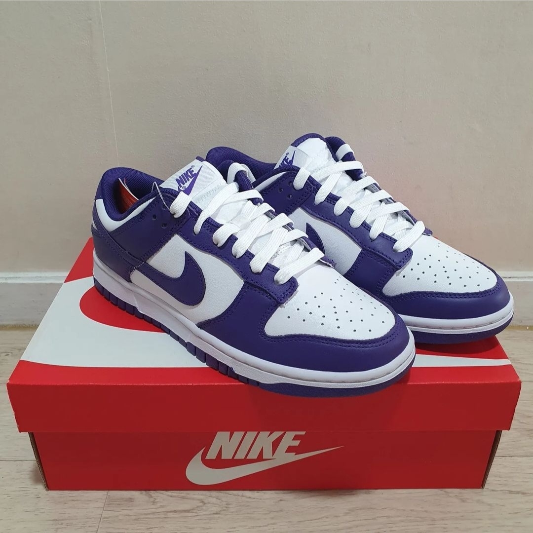 Nike Dunk Low Retro Championship Court Purple 착용 스타일
