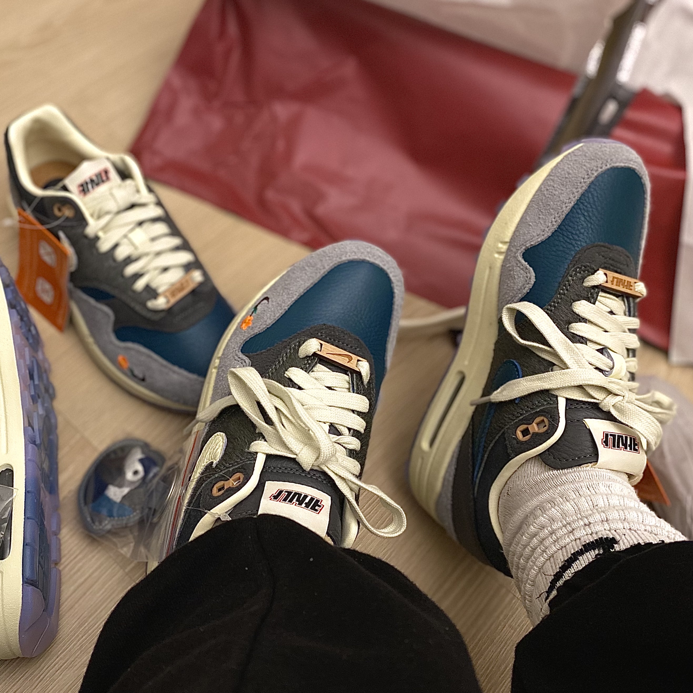 Nike x Kasina Air Max 1 SP Won-Ang Particle Grey, Nike x Kasina Air Max 1 SP Won-Ang Particle Grey (With Special Gift) 착용 스타일