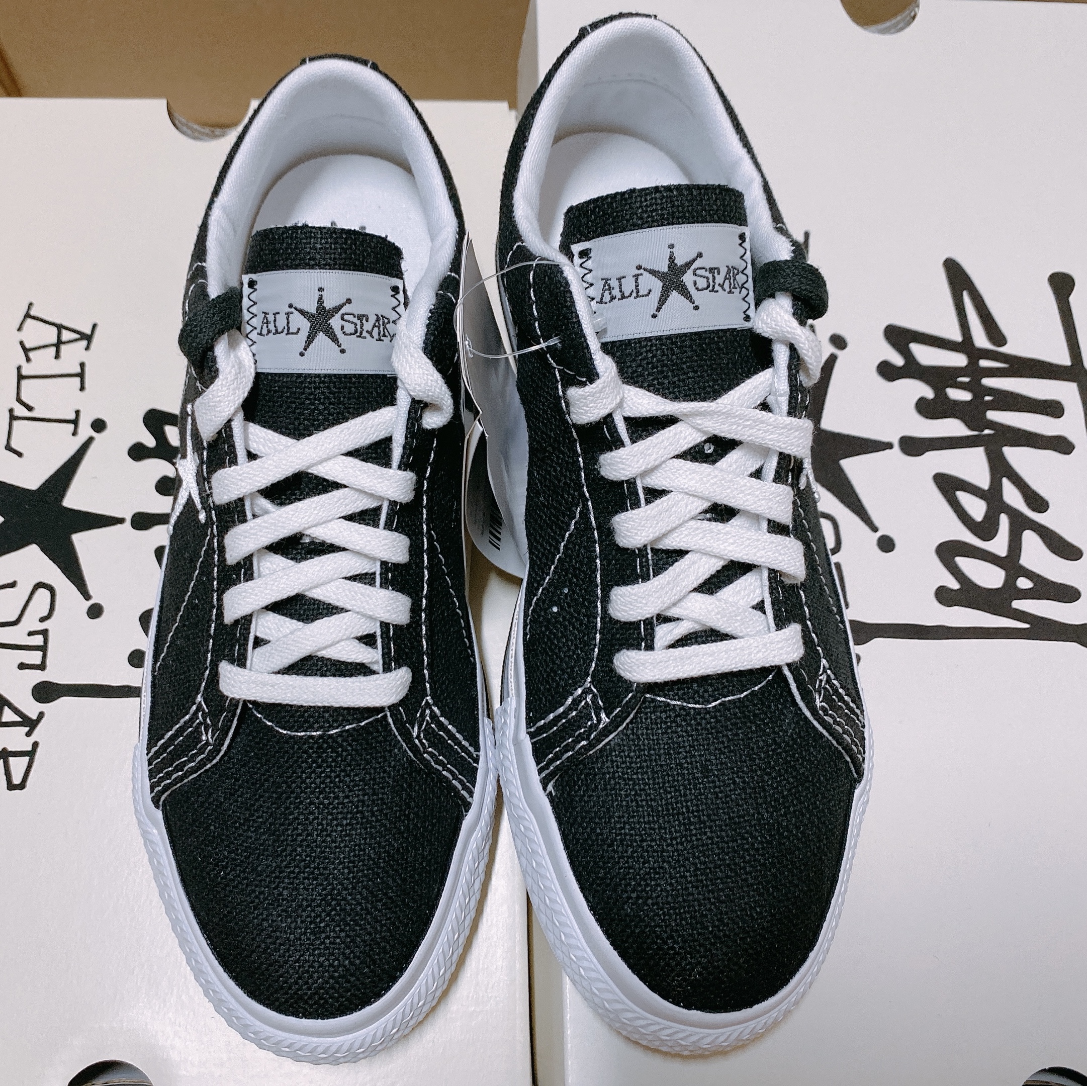 Converse x Stussy One Star Ox Black 착용 스타일 - 4