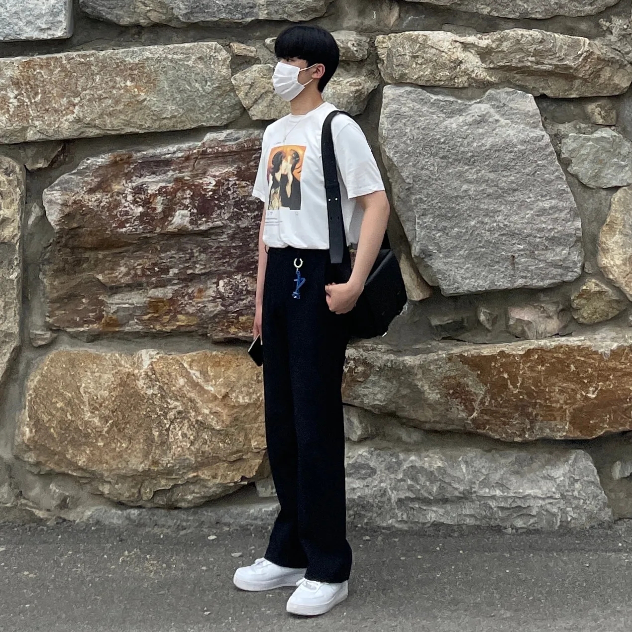Nike Air Force 1 '07 Low White 착용 스타일
