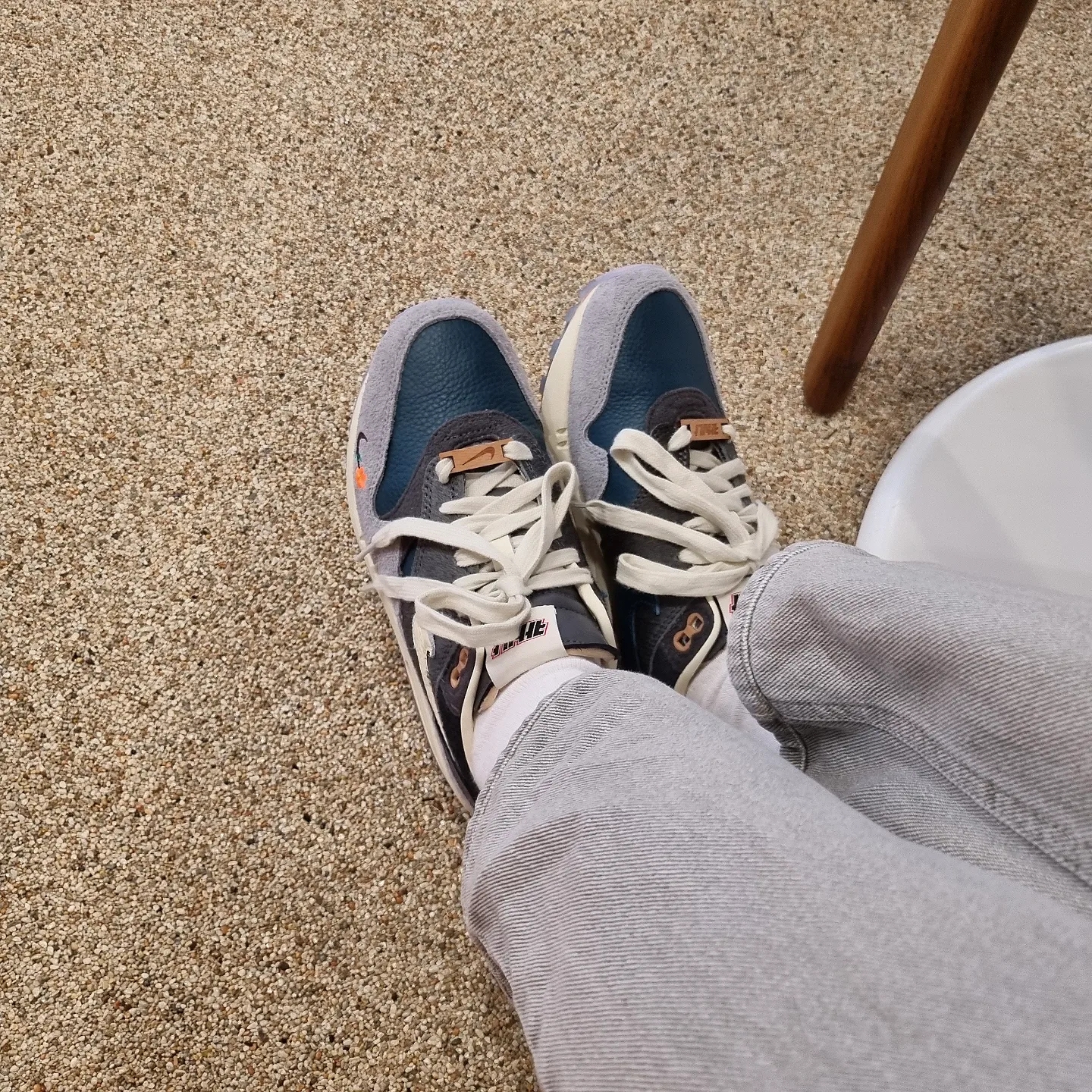 Nike x Kasina Air Max 1 SP Won-Ang Particle Grey 착용 스타일