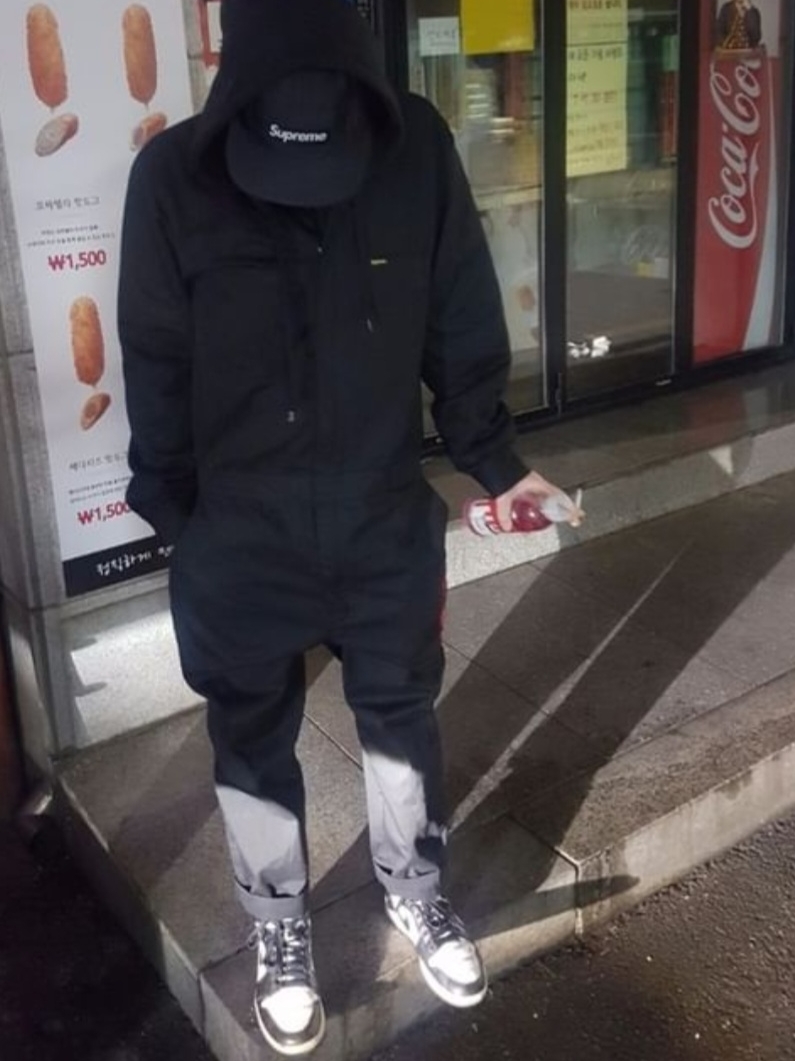 Jordan 1 Retro High OG Black White 2014, Supreme Washed Chino Twill Camp Cap Black 착용 스타일