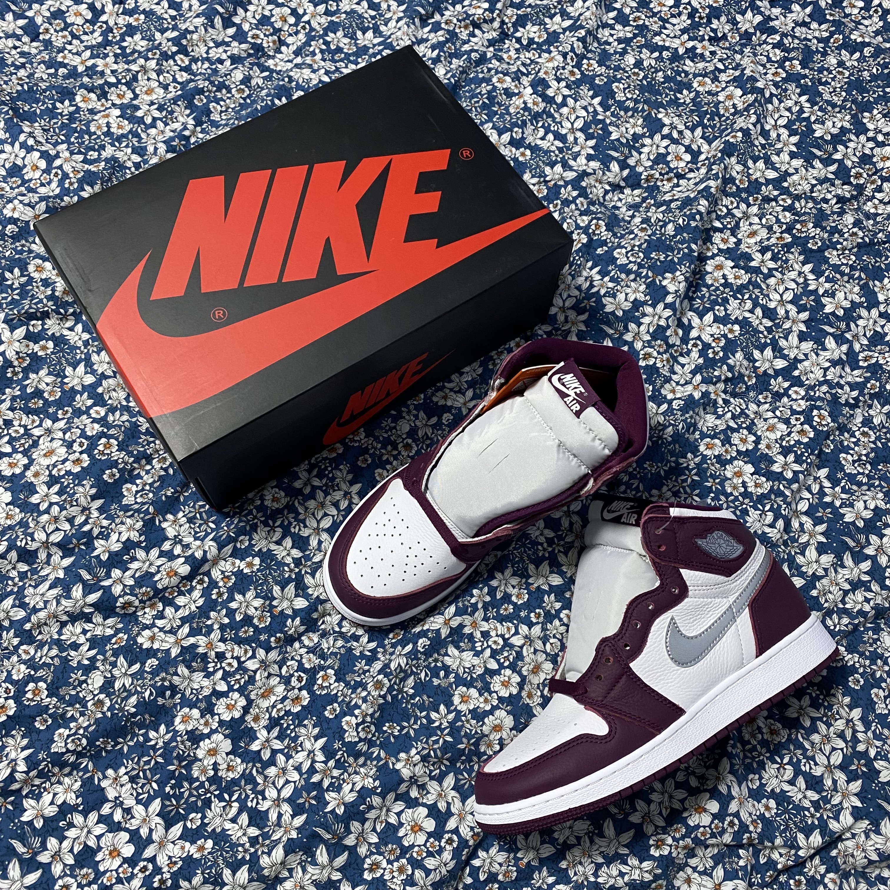 (GS) Jordan 1 Retro High OG Bordeaux 착용 스타일