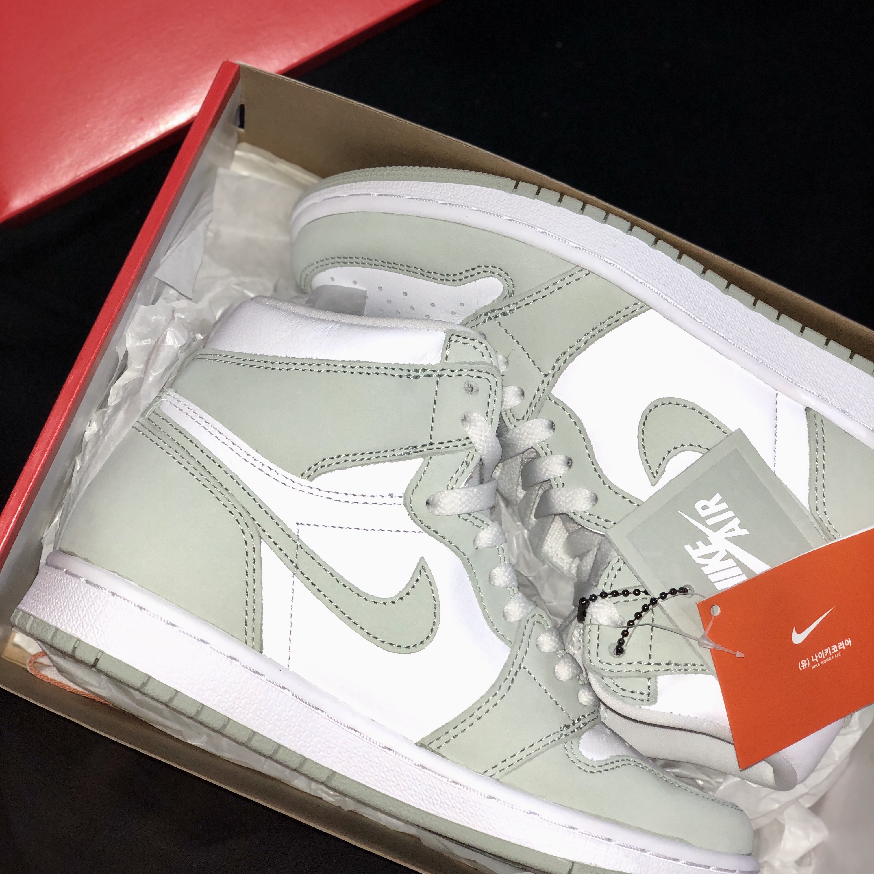 (W) Jordan 1 Retro High OG Seafoam 착용 스타일