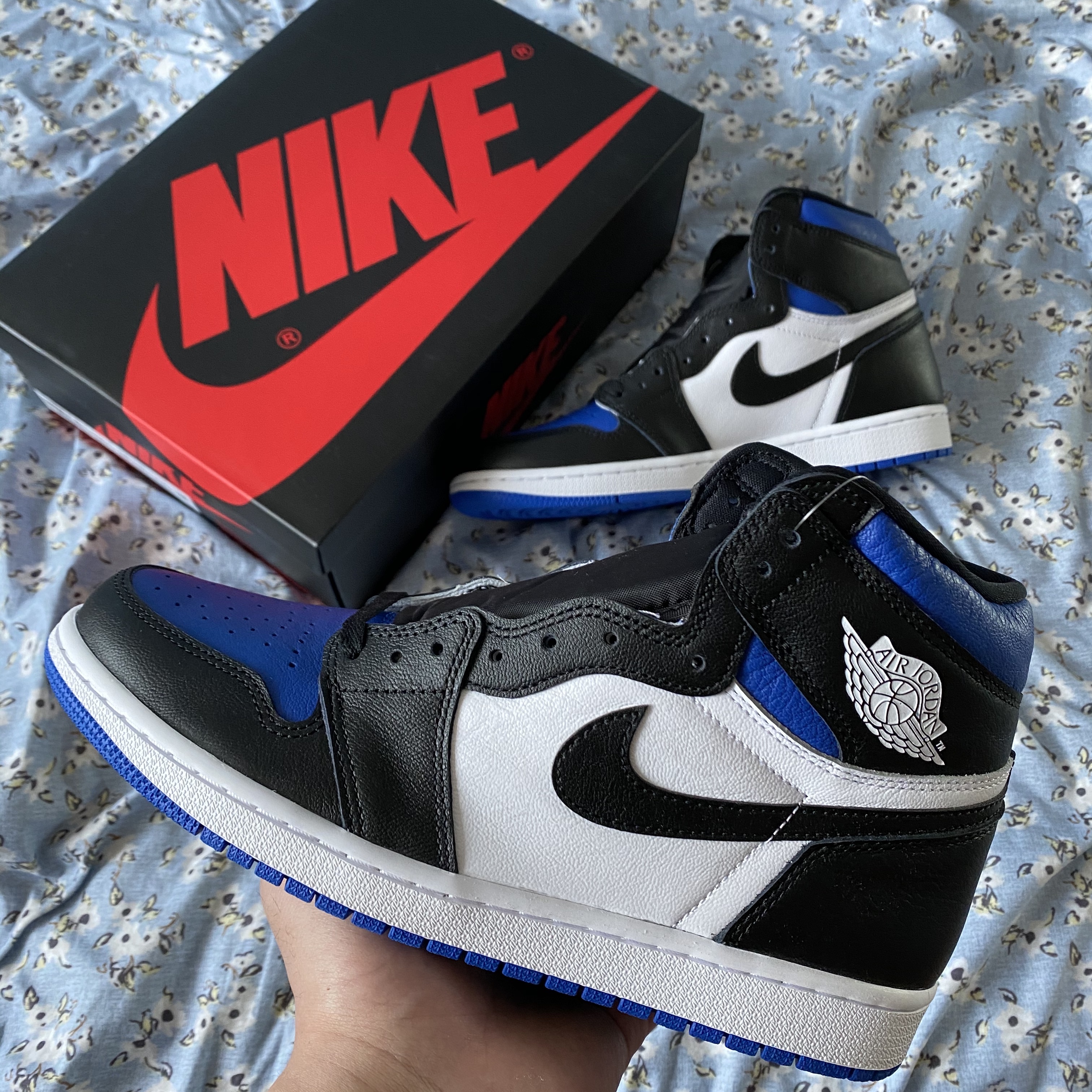 Jordan 1 Retro High OG Royal Toe 착용 스타일