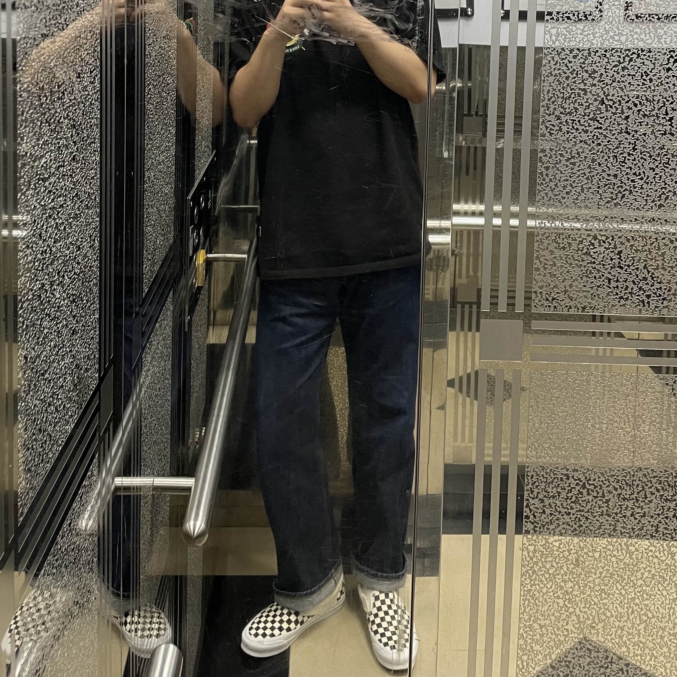 Vans Vault OG Classic Slip-On Checkerboard 착용 스타일