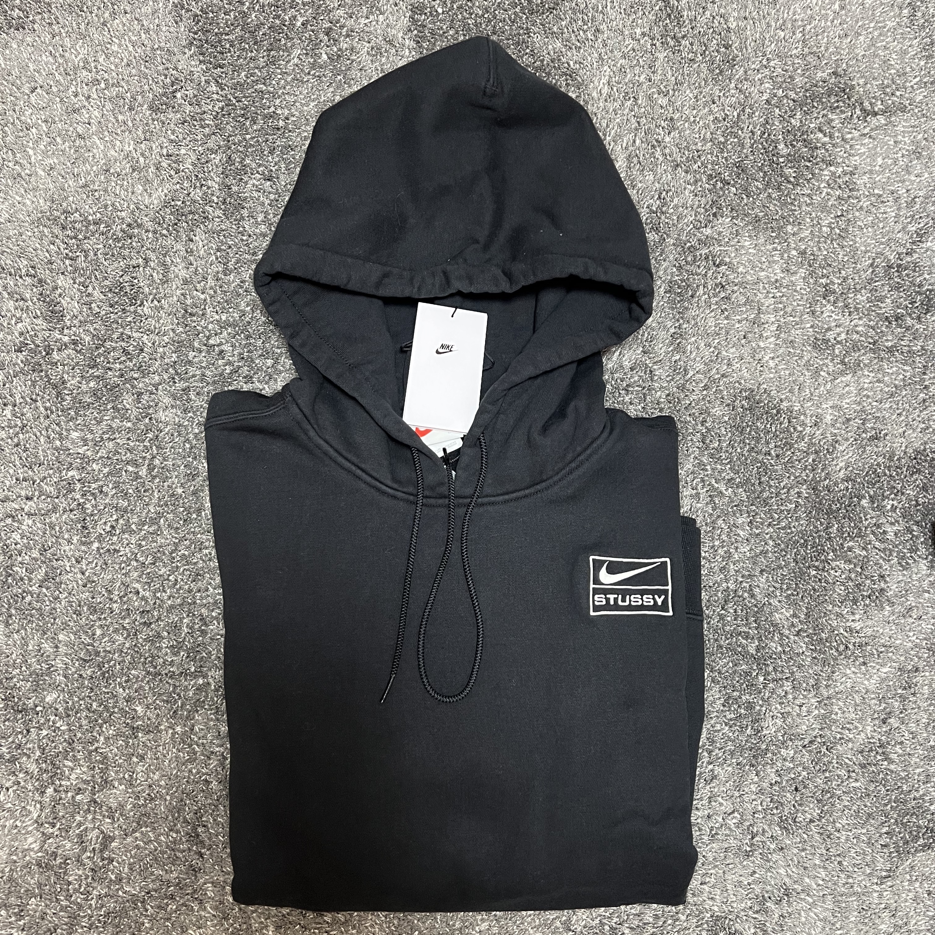 Nike x Stussy NRG RA Washed Pullover Hoodie Black (DN4028-010) 착용 스타일