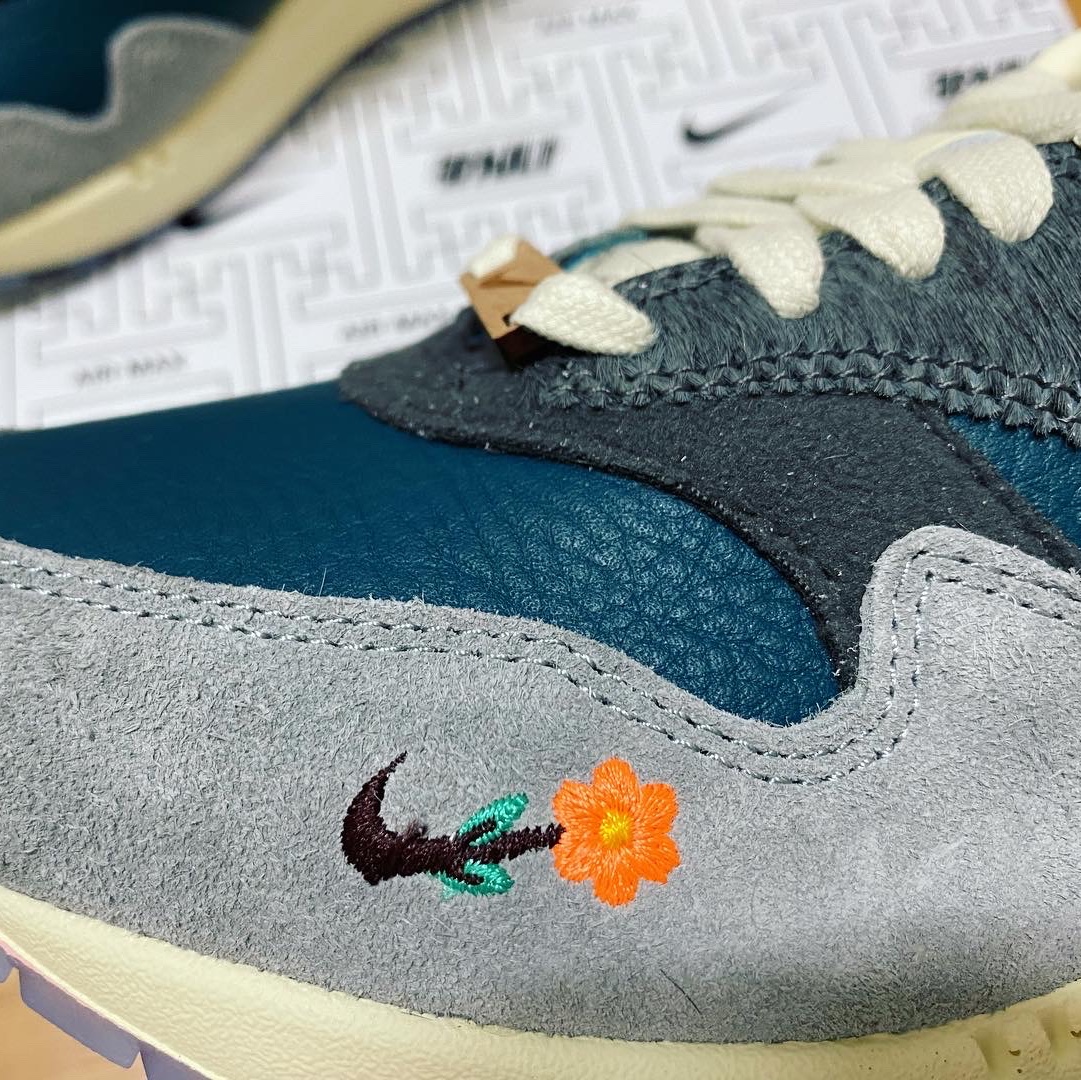 Nike x Kasina Air Max 1 SP Won-Ang Particle Grey 착용 스타일 - 4