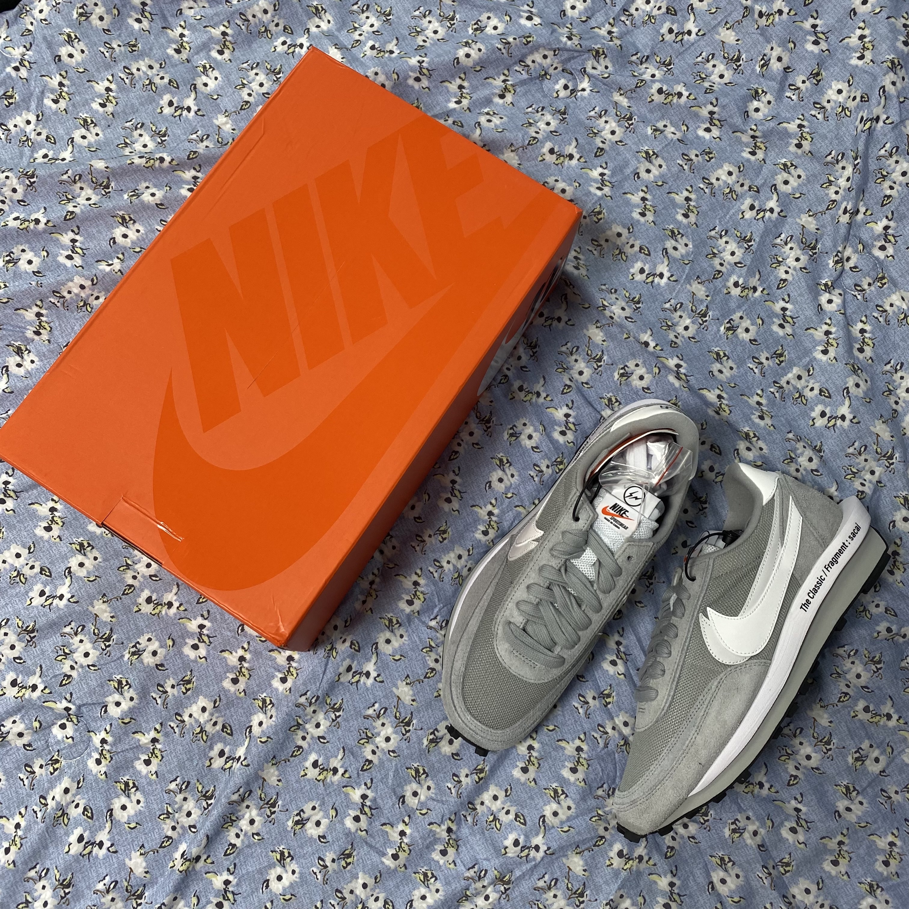 Nike x Sacai x Fragment LDWaffle Light Smoke Grey 착용 스타일