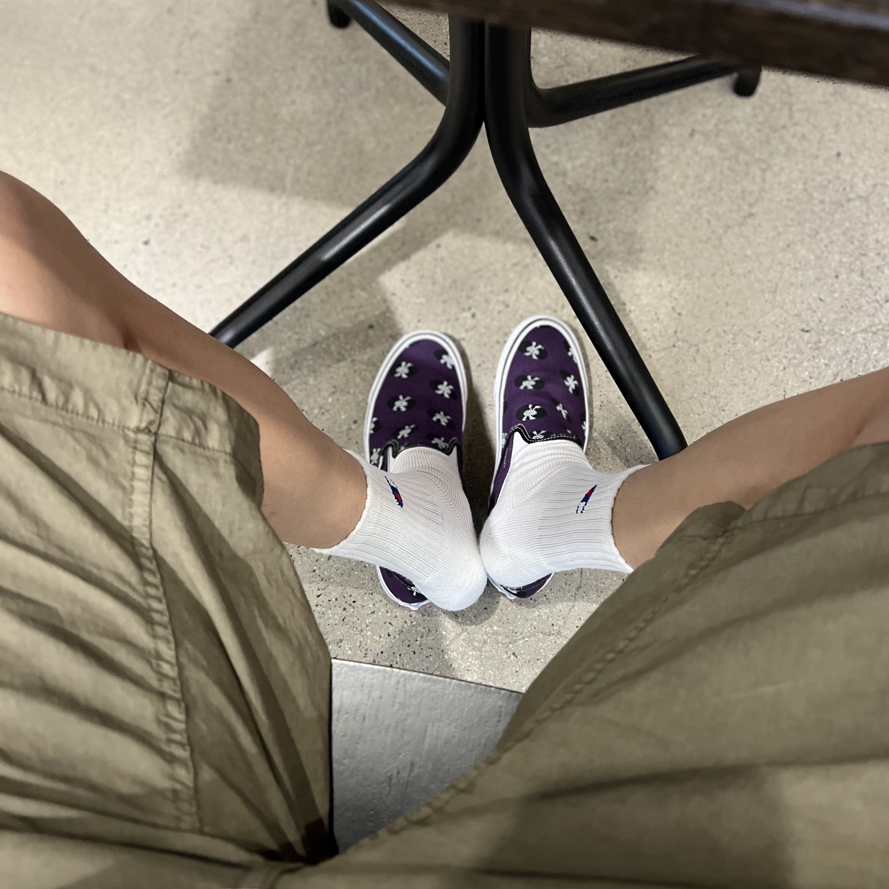 Vans Vault x Wacko Maria Classic Slip-On LX Purple 착용 스타일