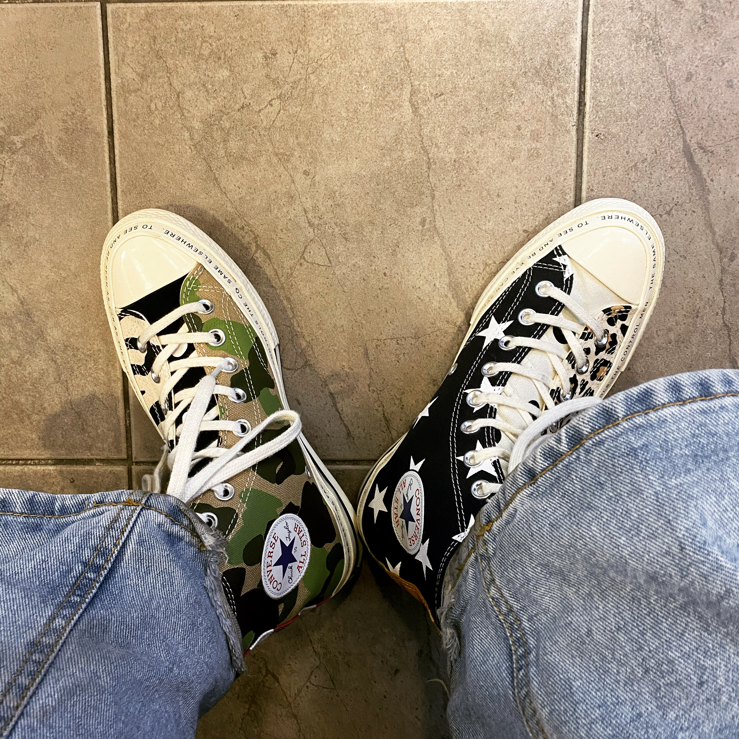Converse x Brain Dead Chuck 70 Hi 착용 스타일