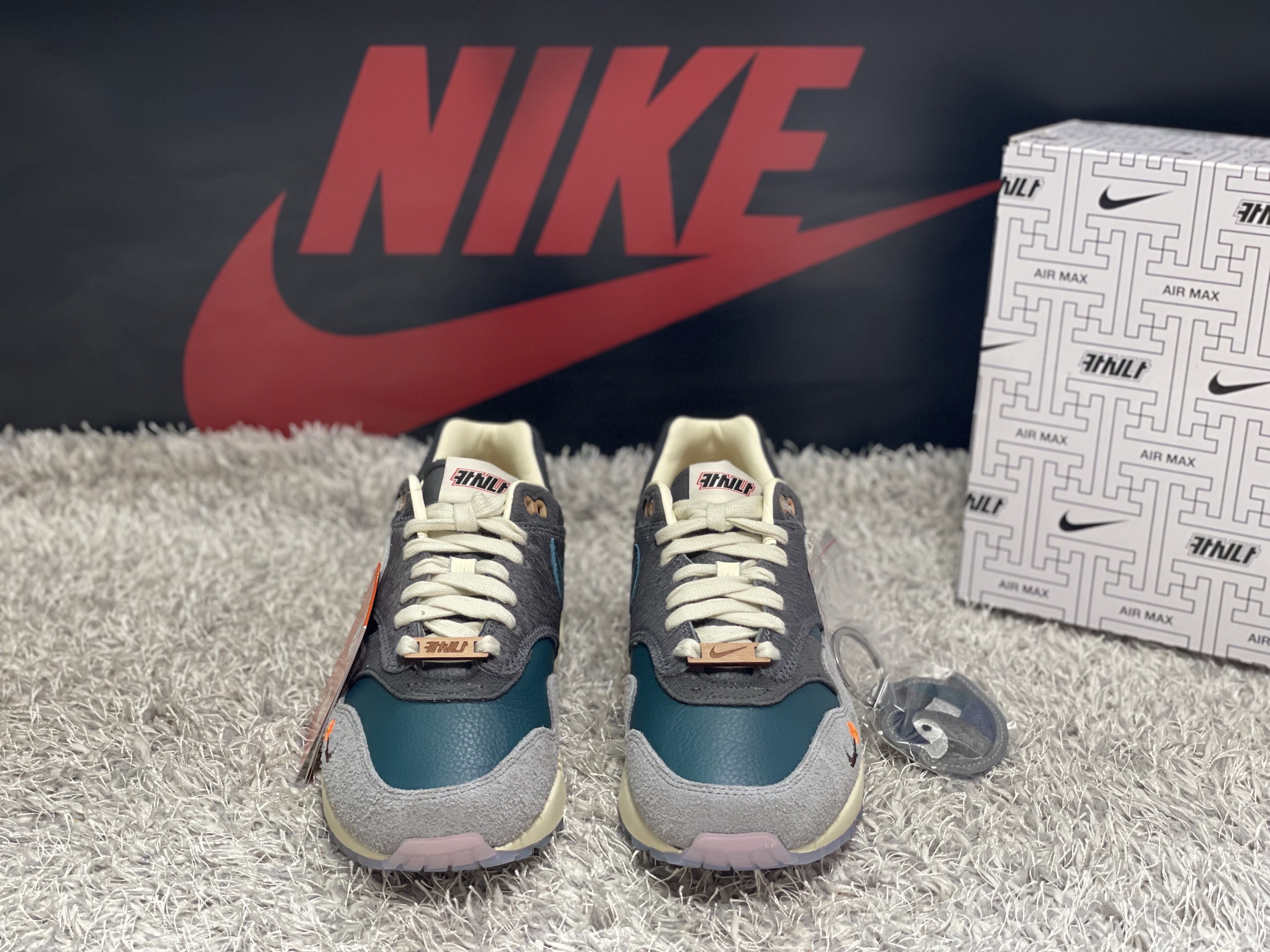 Nike x Kasina Air Max 1 SP Won-Ang Particle Grey 착용 스타일 - 2
