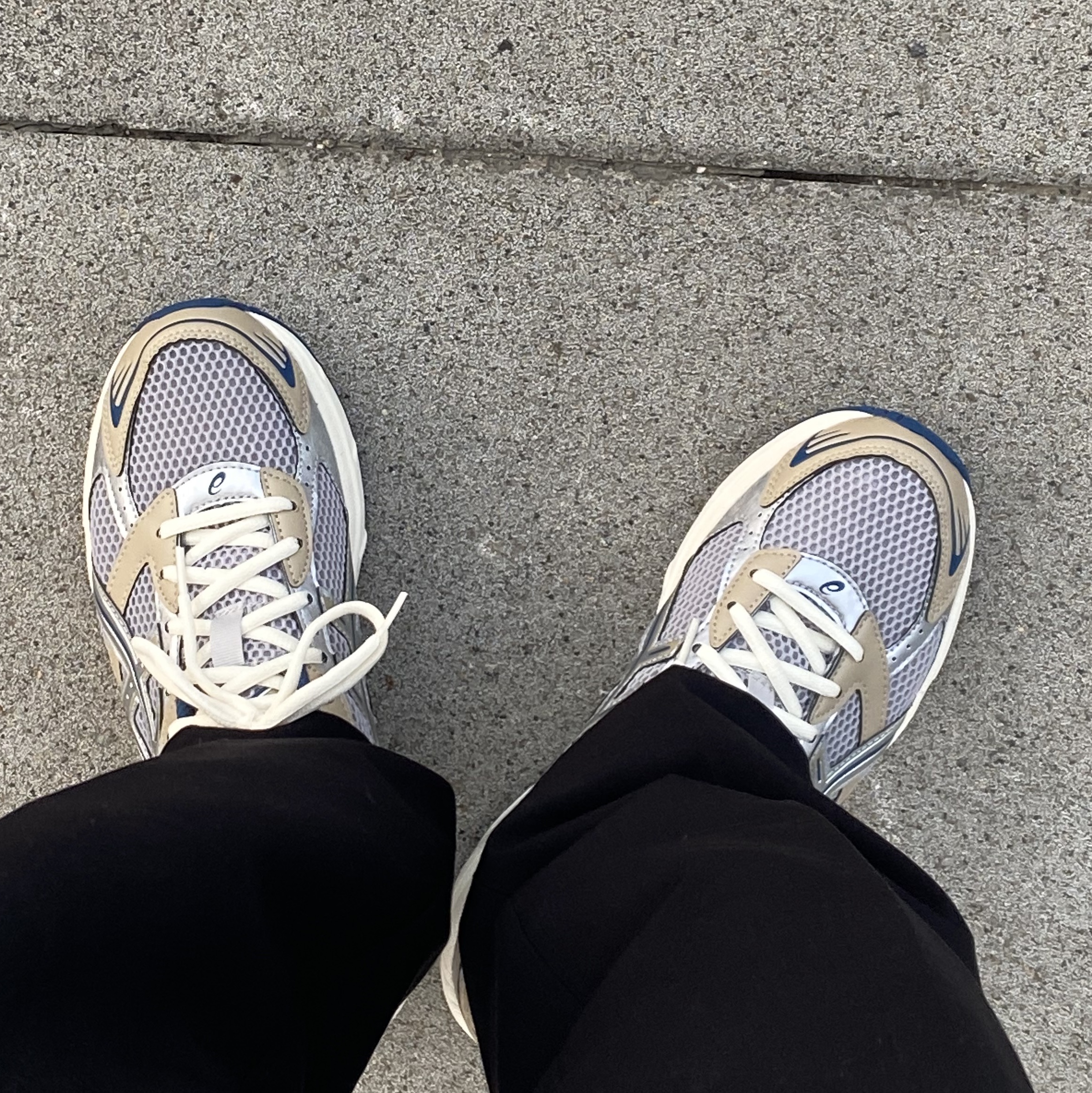 Asics Gel-1130 Oyster Grey Pure Silver 착용 스타일