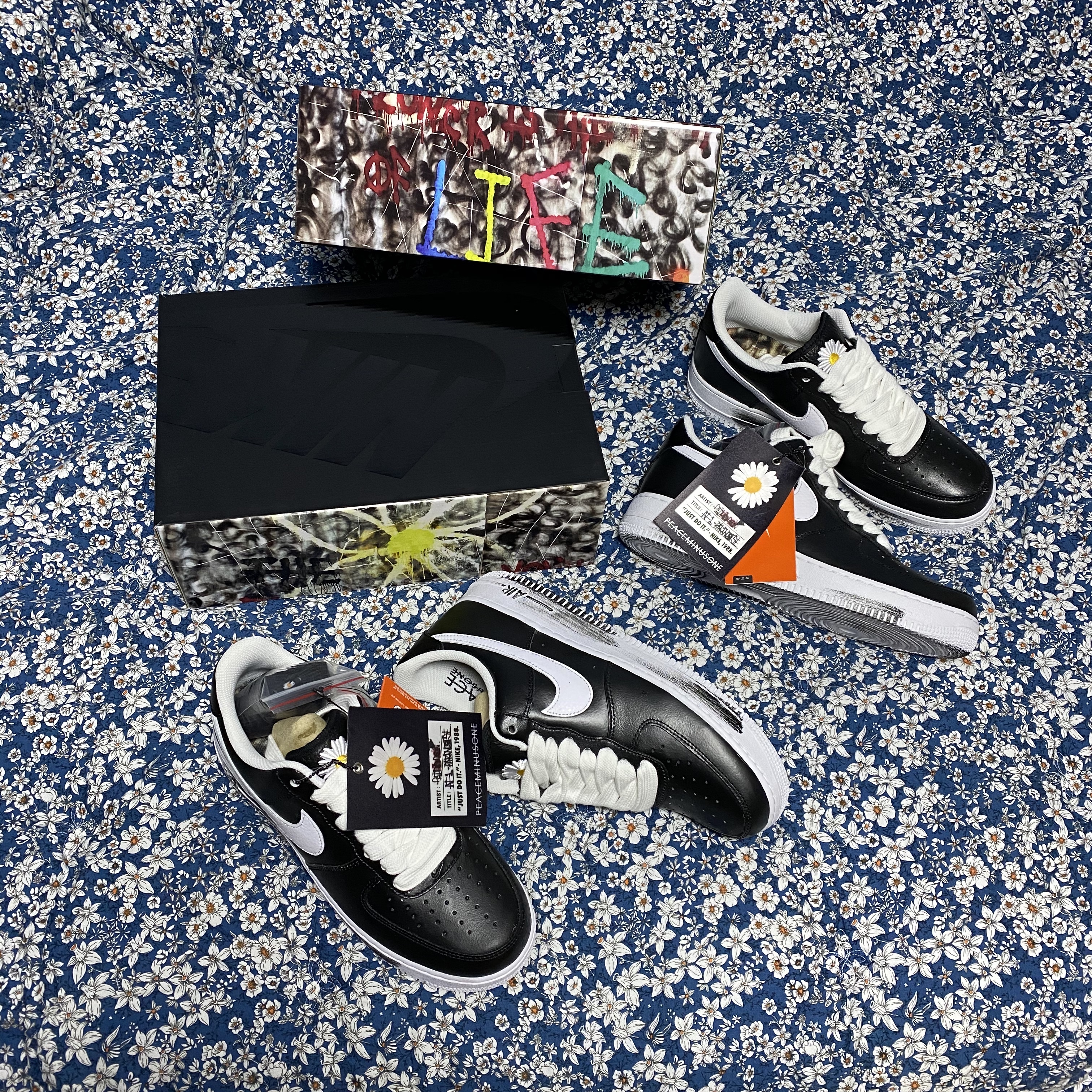 Nike x Peaceminusone Air Force 1 Low Para-Noise 착용 스타일