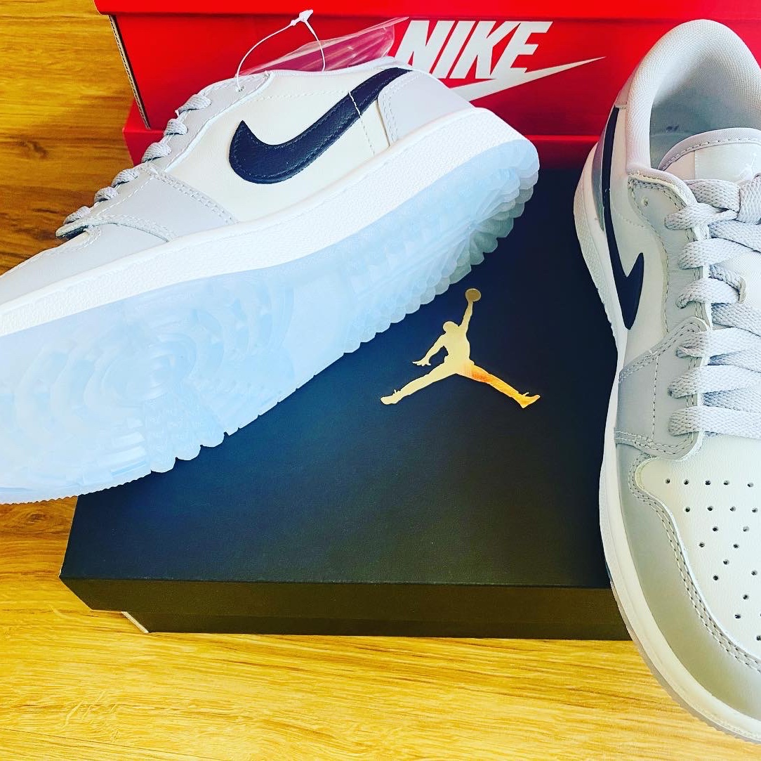 Jordan 1 Low Golf Wolf Grey 착용 스타일 - 3