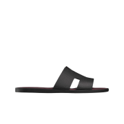 Hermes Izmir Sandal Epsom & Noir Bordeaux