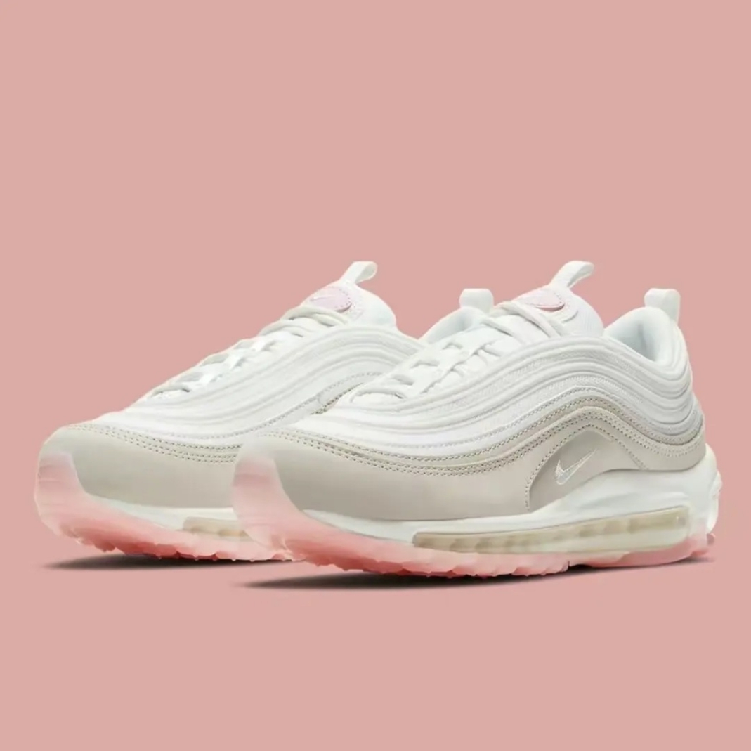 (W) Nike Air Max 97 Summit White Rose 착용 스타일