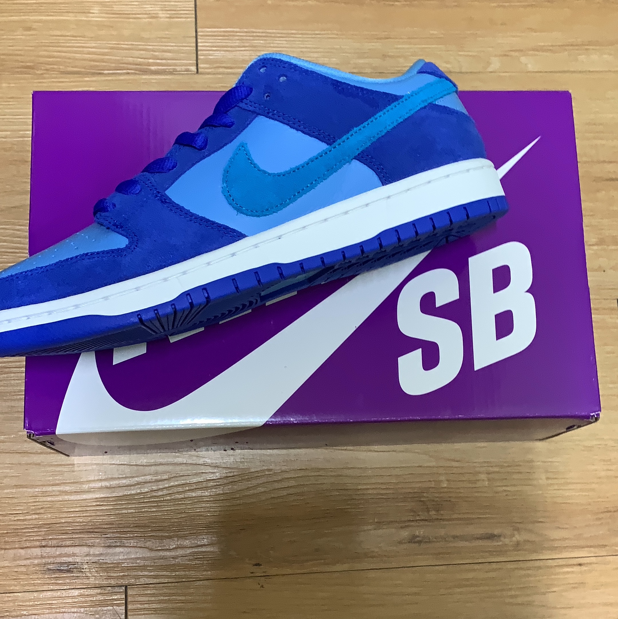 Nike SB Dunk Low Pro Blue Raspberry 착용 스타일