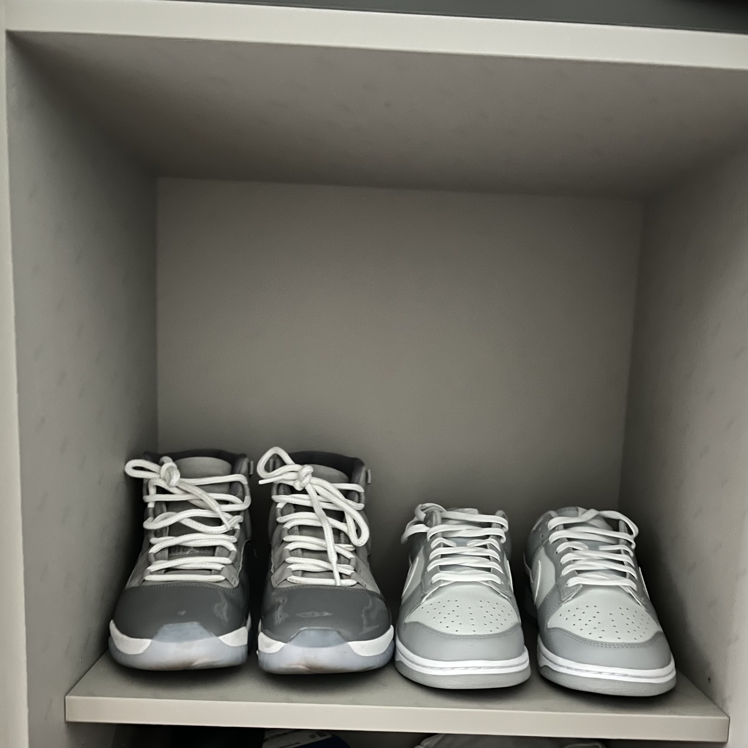 Jordan 11 Retro Cool Grey 2021, Nike Dunk Low Retro Wolf Grey 착용 스타일 - 1