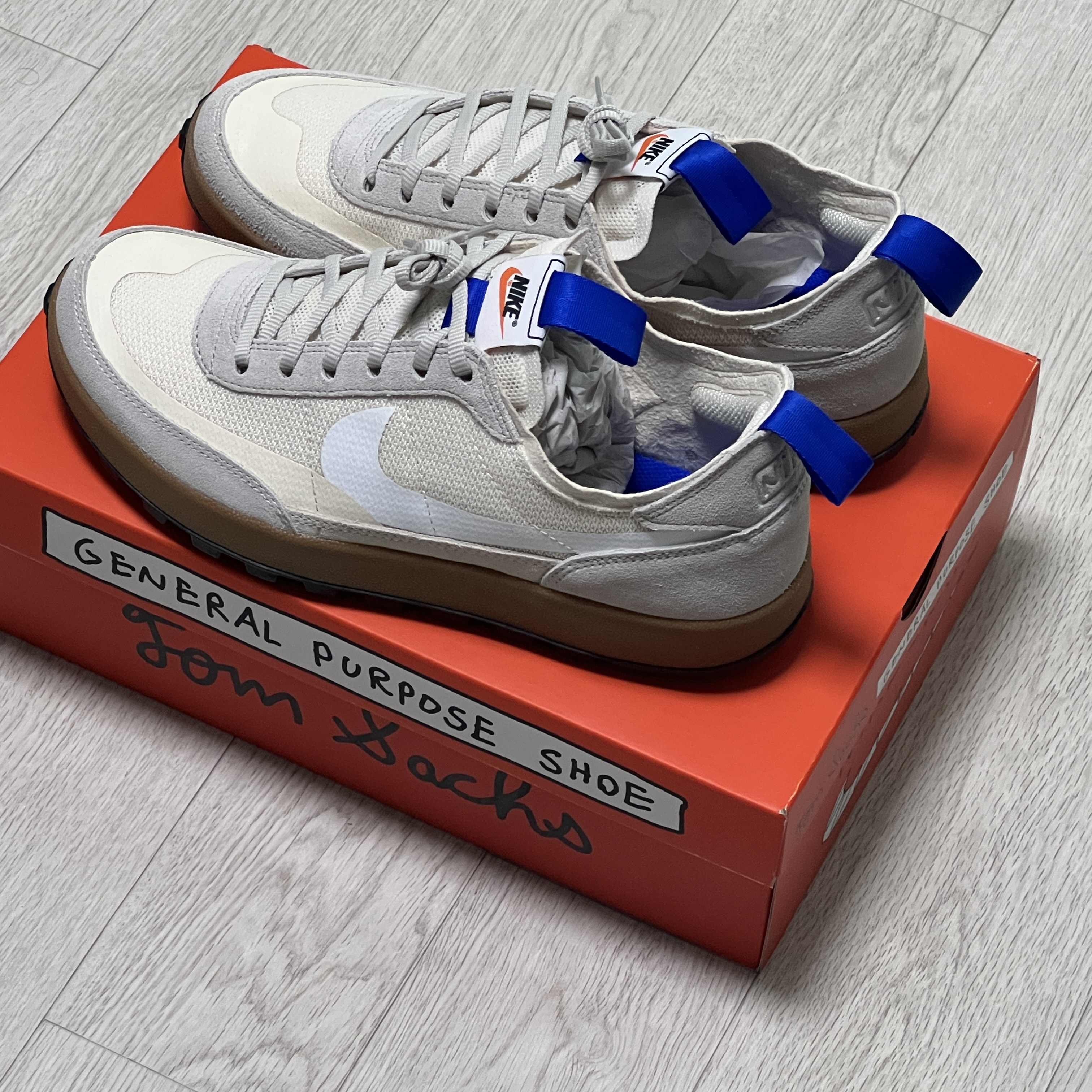 Nike x Tom Sachs General Purpose Shoe Light Cream 착용 스타일 - 2