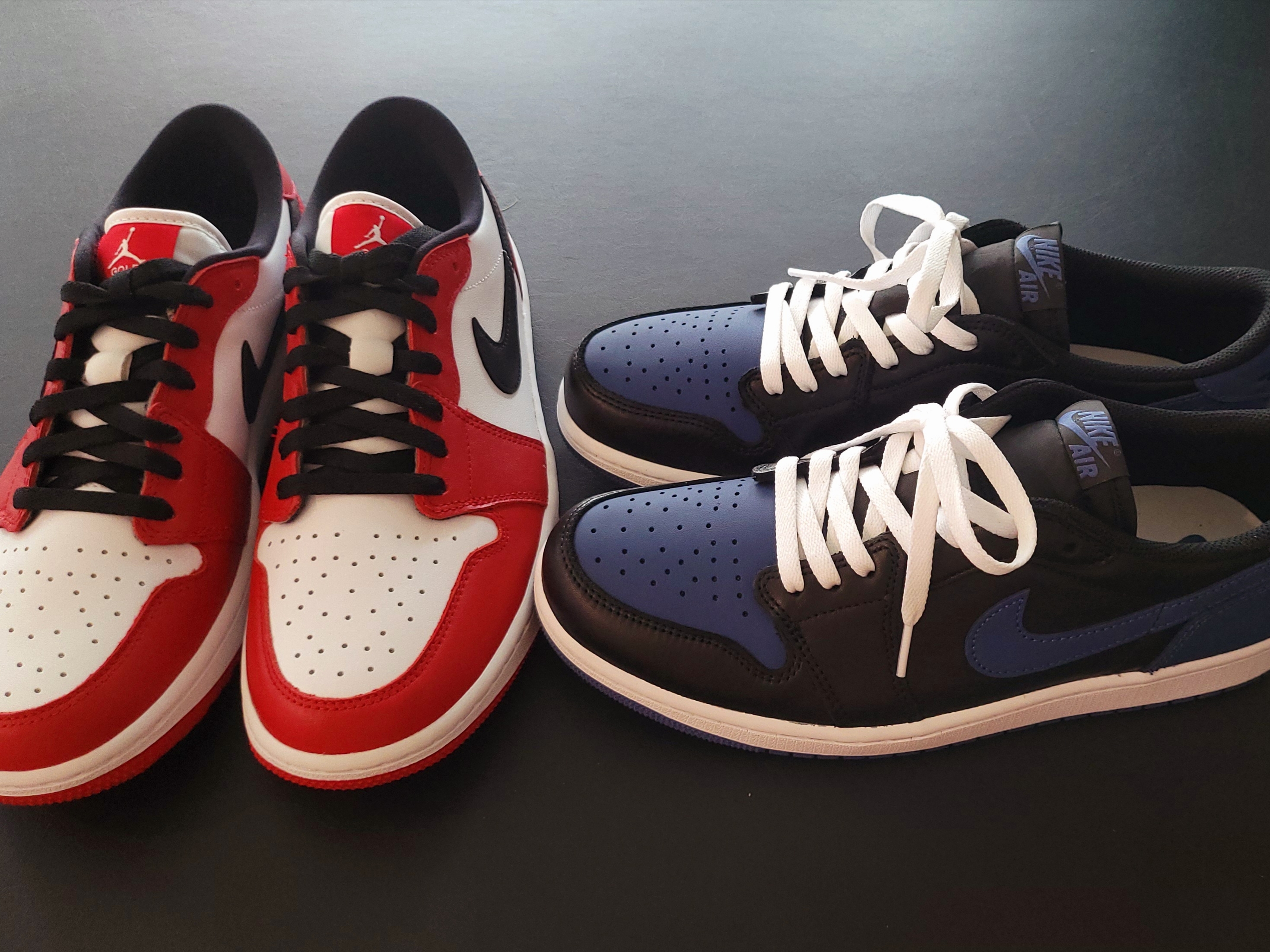 Jordan 1 Low Golf Chicago, Jordan 1 Retro Low OG Mystic Navy 착용 스타일