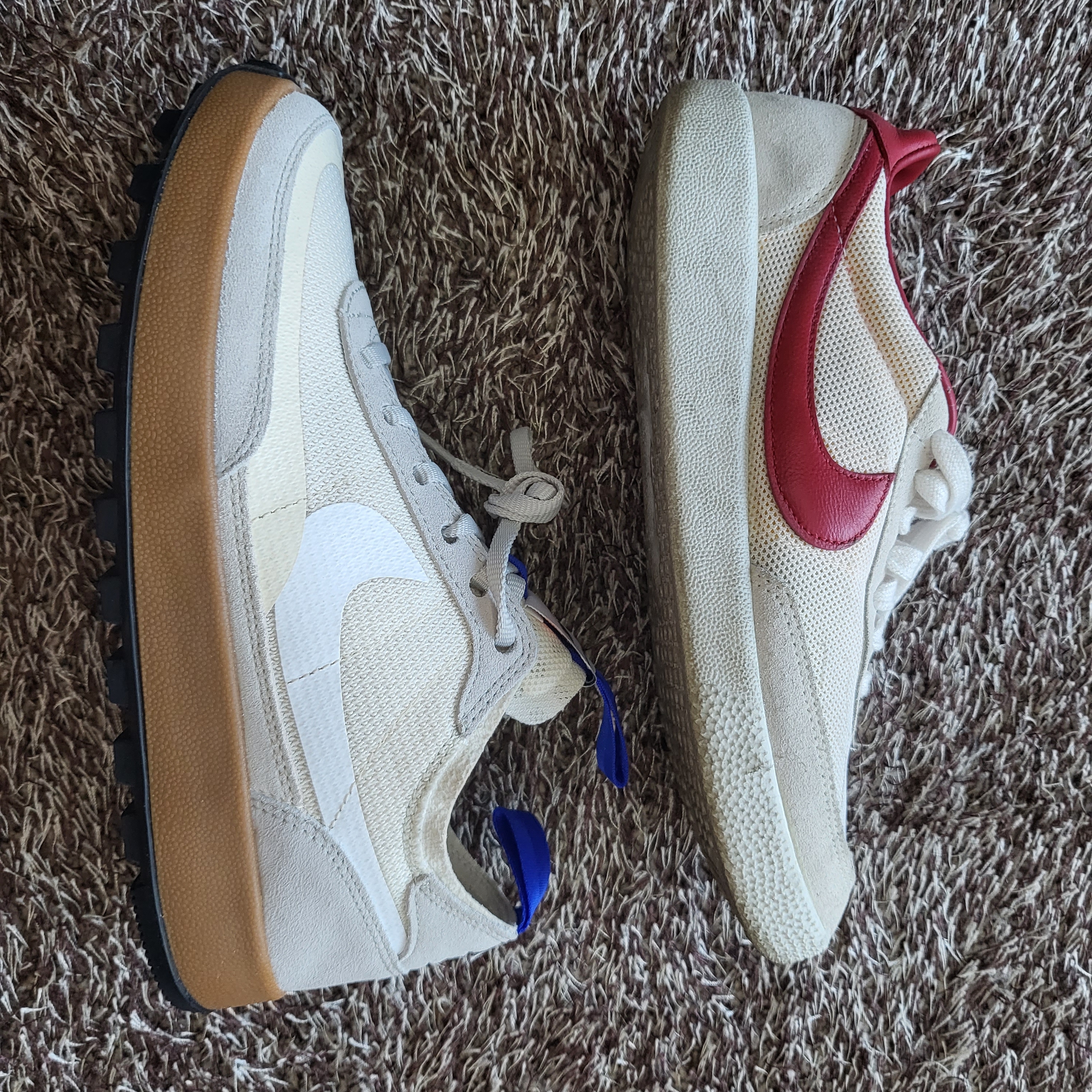 Nike x Tom Sachs General Purpose Shoe Light Cream, Nike Killshot OG Sail Gym Red 착용 스타일 - 3