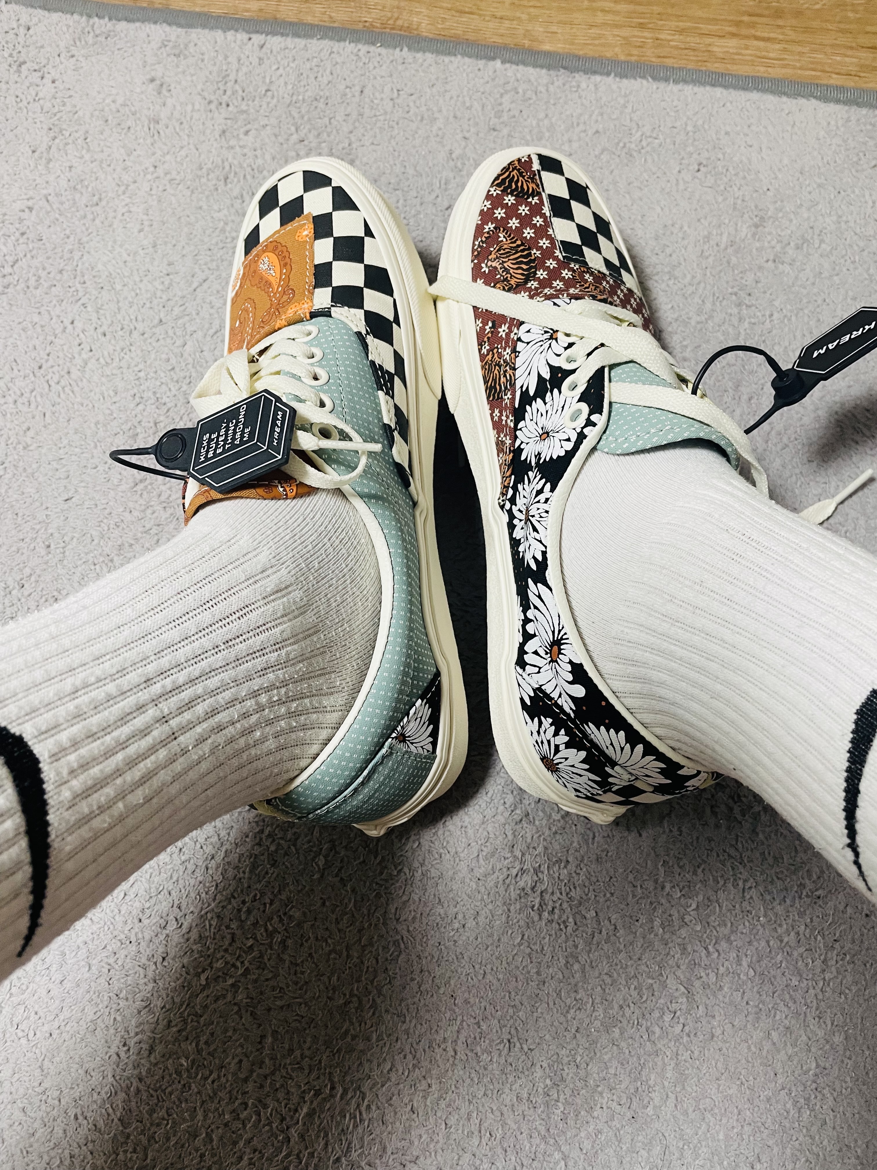 Vans Era Tiger Patchwork 착용 스타일 - 2