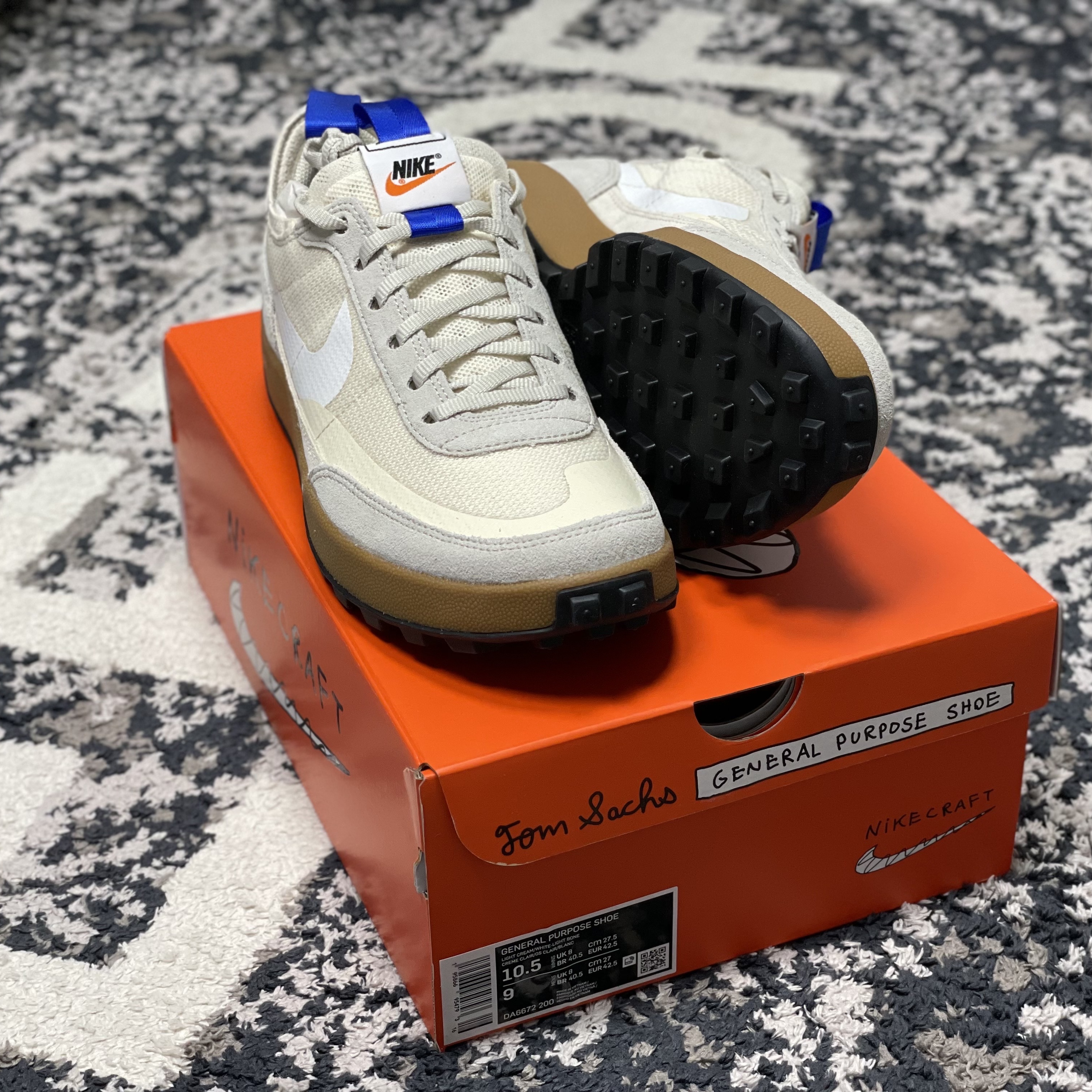 Nike x Tom Sachs General Purpose Shoe Light Cream 착용 스타일 - 1