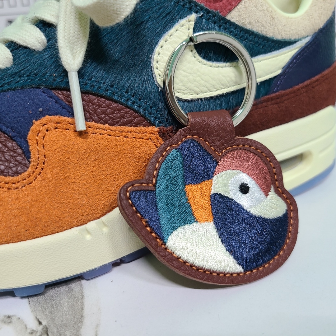 Nike x Kasina Air Max 1 SP Won-Ang Particle Grey, Nike x Kasina Air Max 1 SP Won-Ang Orange 착용 스타일 - 2