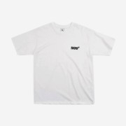 NOS7 Black Signature Logo Box Fit T-Shirt White