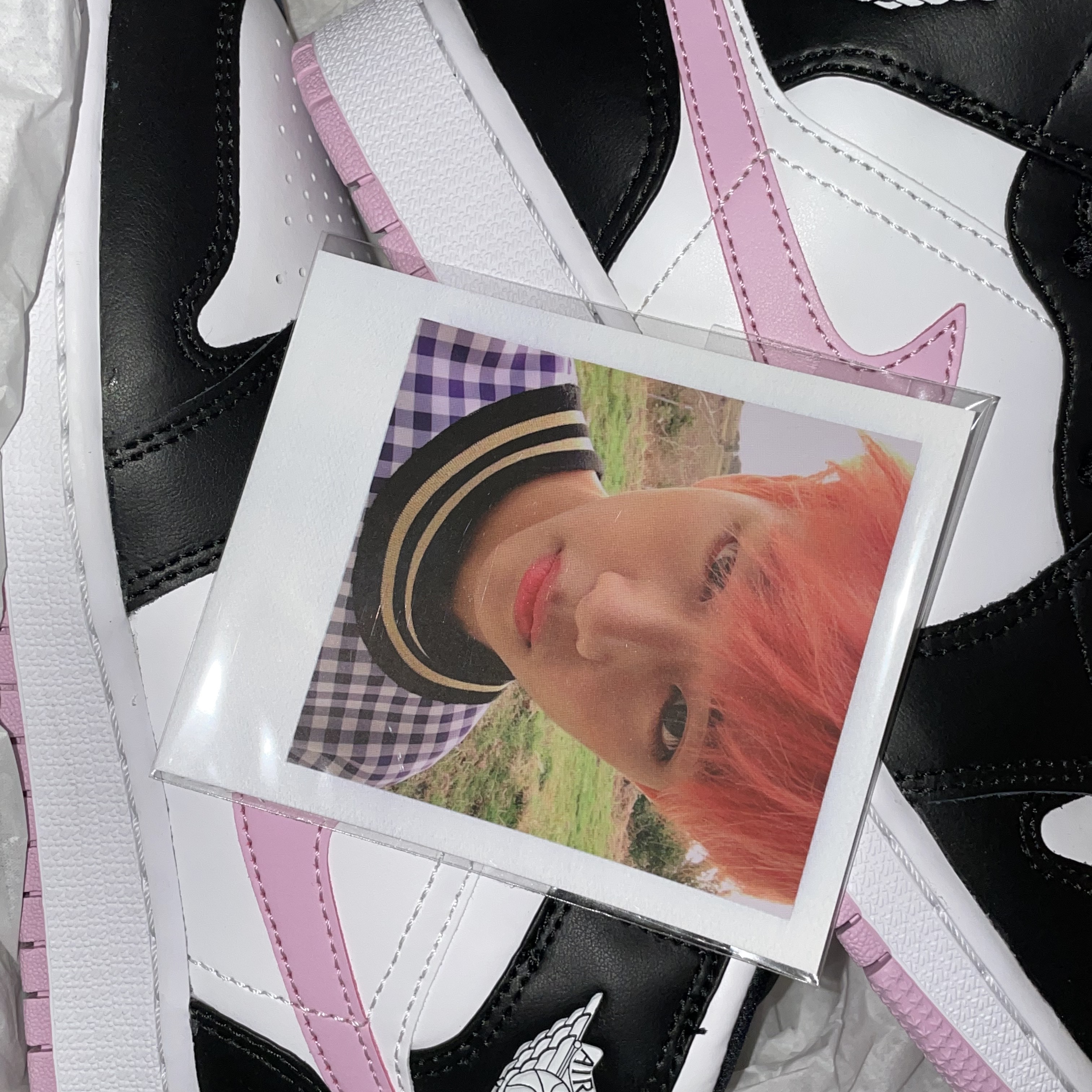 (GS) Jordan 1 Mid Light Arctic Pink 착용 스타일 - 1